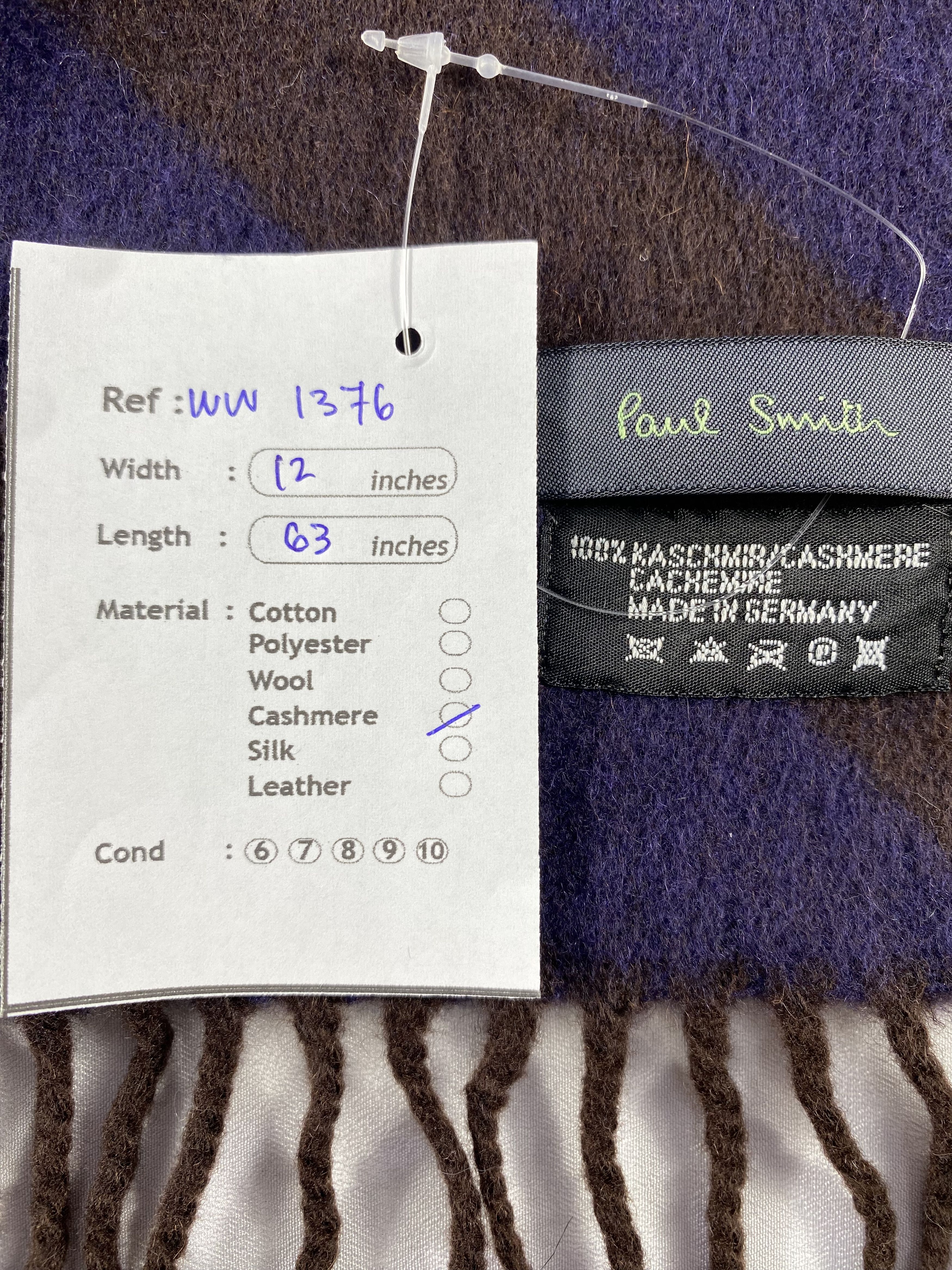 Paul Smith Paul Smith Scarf / Muffler / Neckwear - WW1376 Size ONE SIZE - 6 Thumbnail