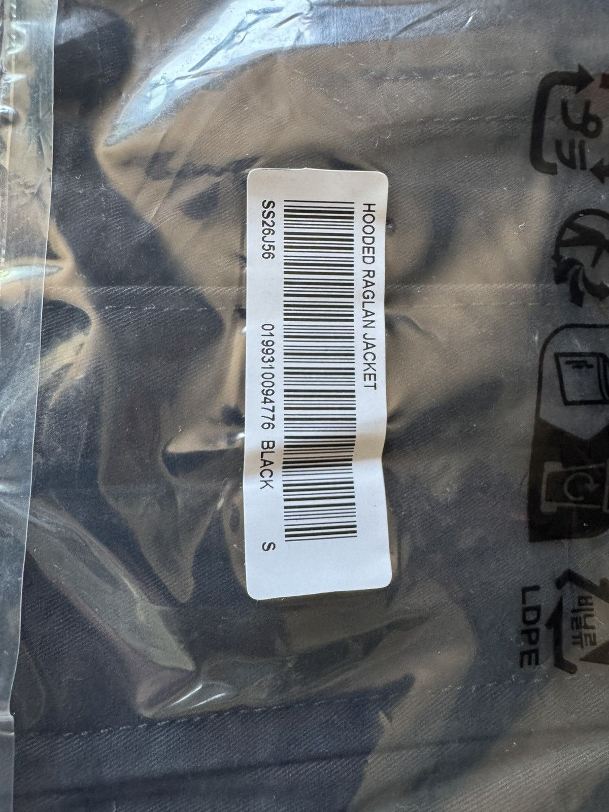 Supreme Supreme Hooded Raglan Jacket Black (SS26) Size US S / EU 44-46 / 1 - 3 Thumbnail