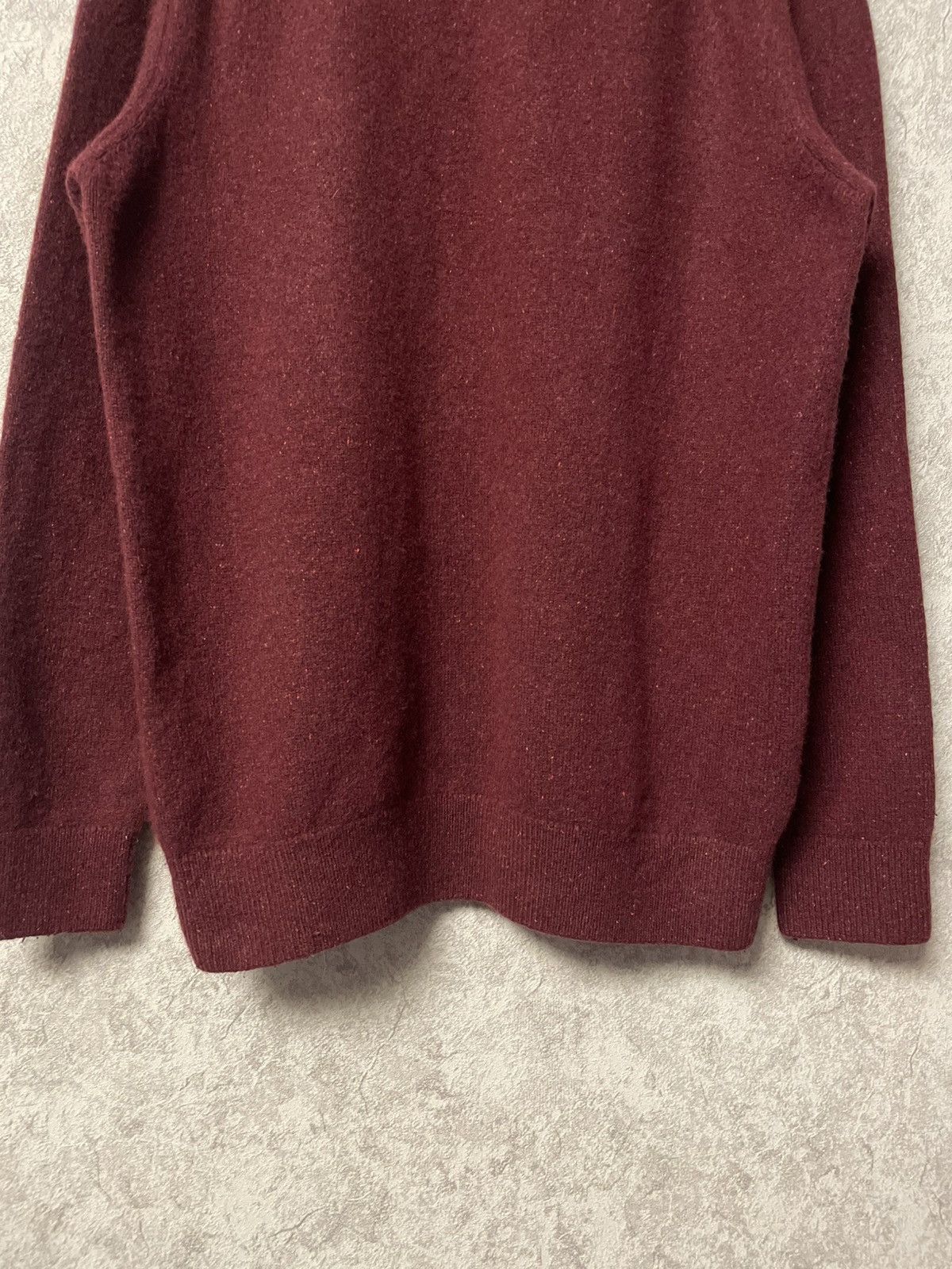 Barbour Vintage Barbour Burgundy Wool Sweater Crewneck Size US M / EU 48-50 / 2 - 15 Thumbnail