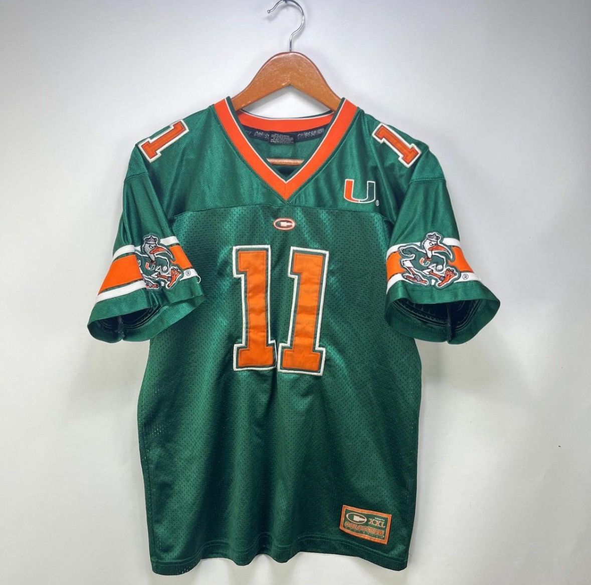 Vintage Miami Hurricanes Football Jersey Large XL (RARE)