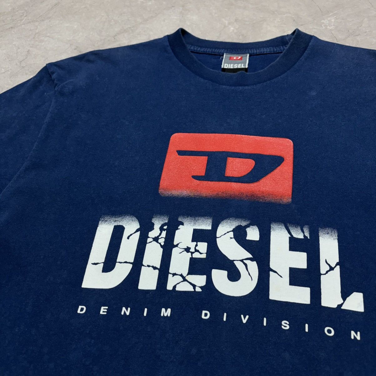 Diesel Y2K Vintage Diesel Big Logo T Shirt tee Size US XL / EU 56 / 4 - 5 Thumbnail