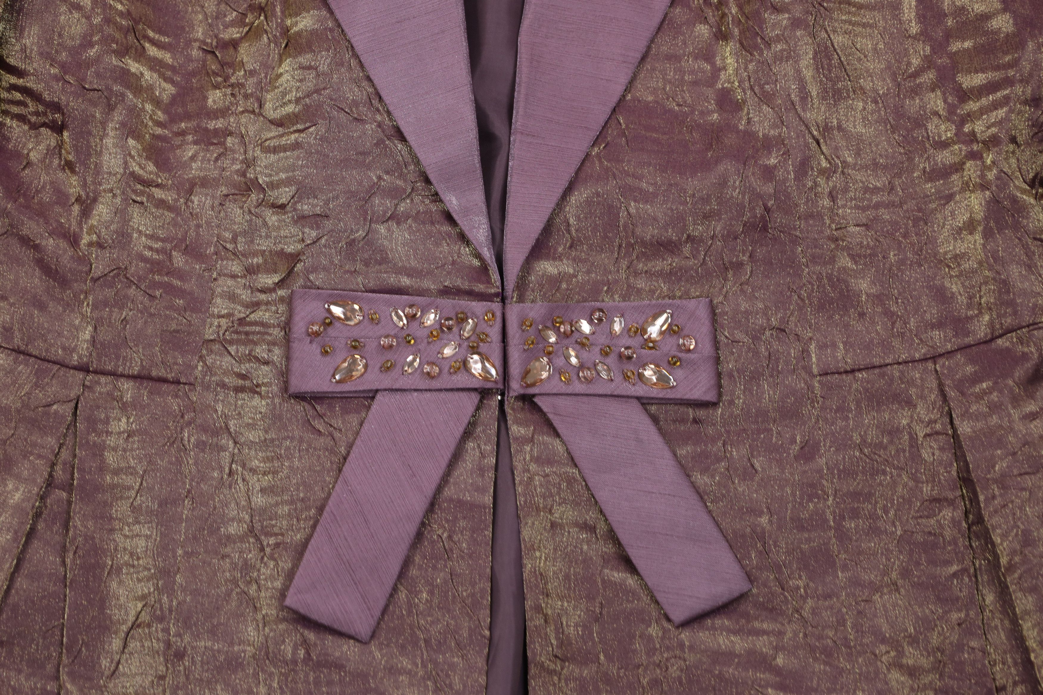 Vintage Vintage 90s Metallic Jewel 2 Piece Sunday Church Suit Size XL / US 12-14 / IT 48-50 - 7 Thumbnail