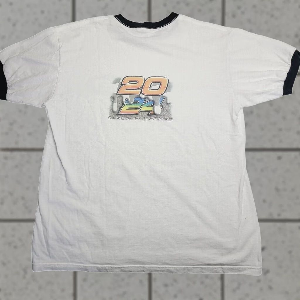 Anvil VINTAGE Tony Stewart Jeff Gordon Rival T-Shirt Y2K #14 Anvil Size Large White Men Short Sleeve Crew Neck Size US L / EU 52-54 / 3 - 1 Thumbnail