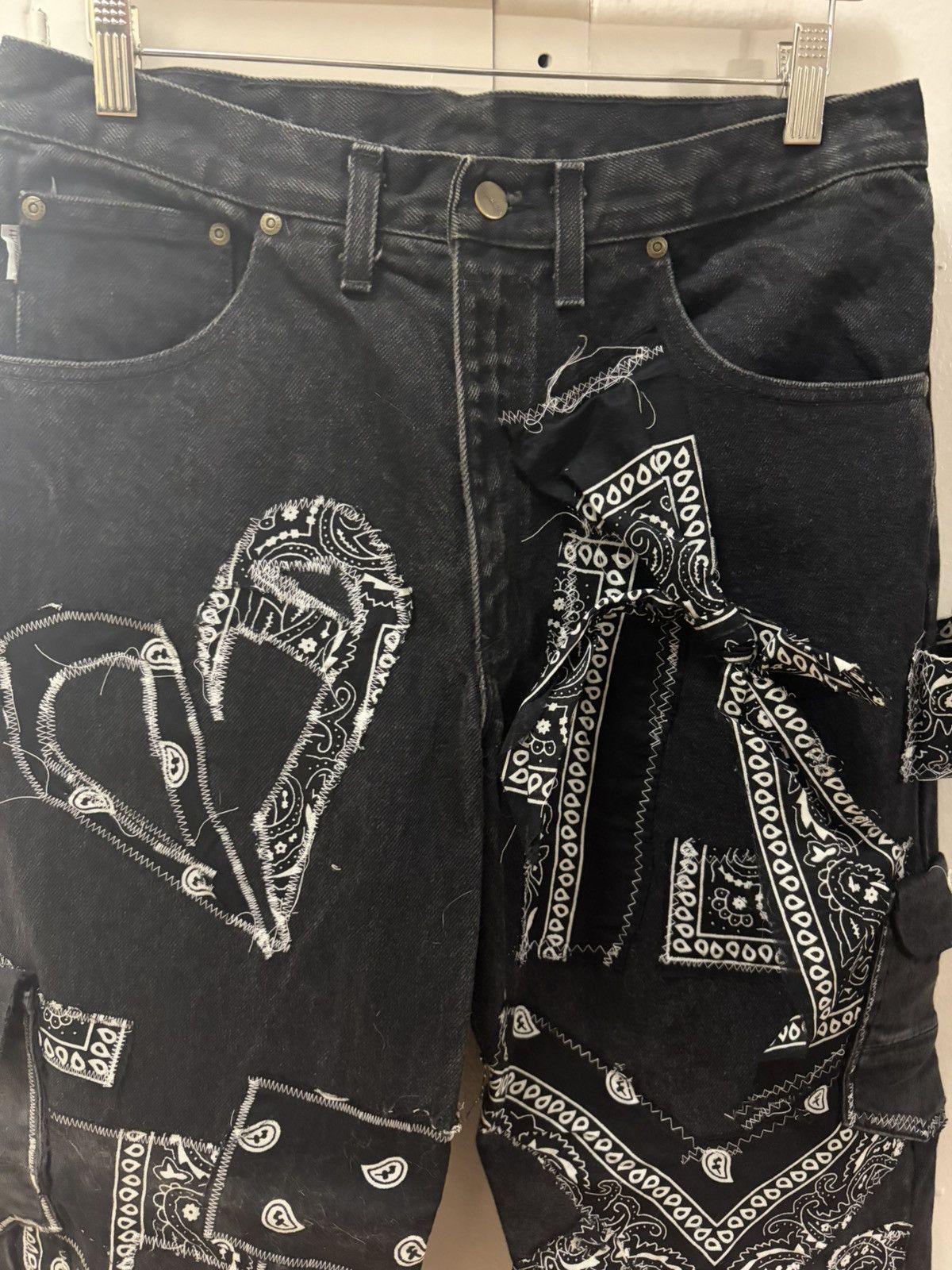 Other DAIN AYLOR 1/1 Bandana Patchwork Cut and Sew Denim Size US 32 / EU 48 - 3 Thumbnail
