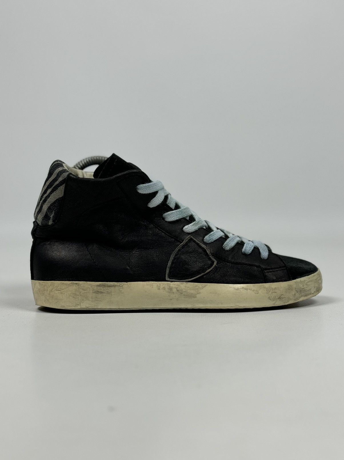 Philippe Model Philippe Model Leather High-Top Sneakers Made in Italy Size US 8 / IT 38 - 5 Thumbnail