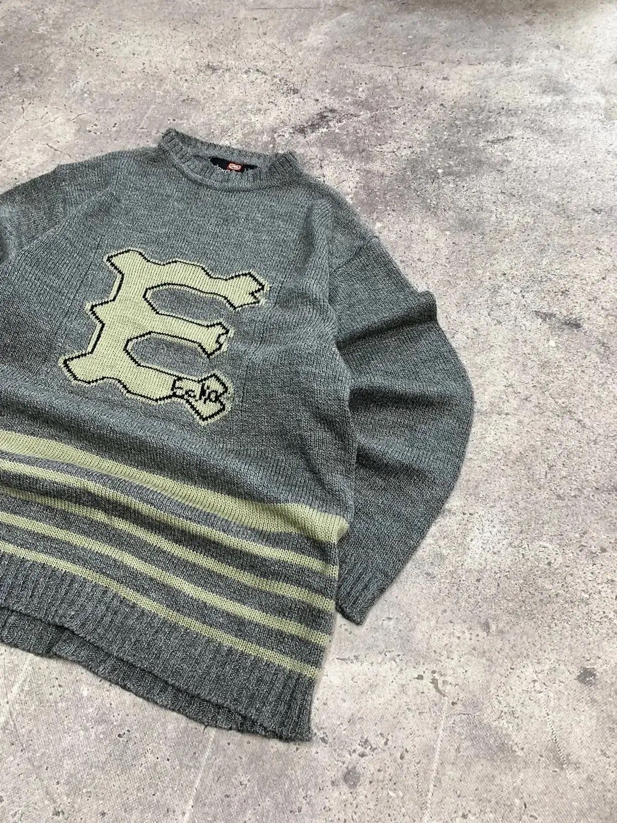 Ecko Unltd. × Vintage Vintage Y2K Ecko UNLTD Sweater If Six Was Nine Style Size US XL / EU 56 / 4 - 14 Thumbnail