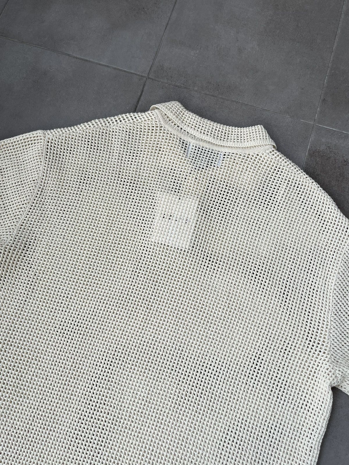 Wooyoungmi !DS! SS23 Solid Homme Knitted Beige Polo T-Shirt Size US M / EU 48-50 / 2 - 16 Thumbnail