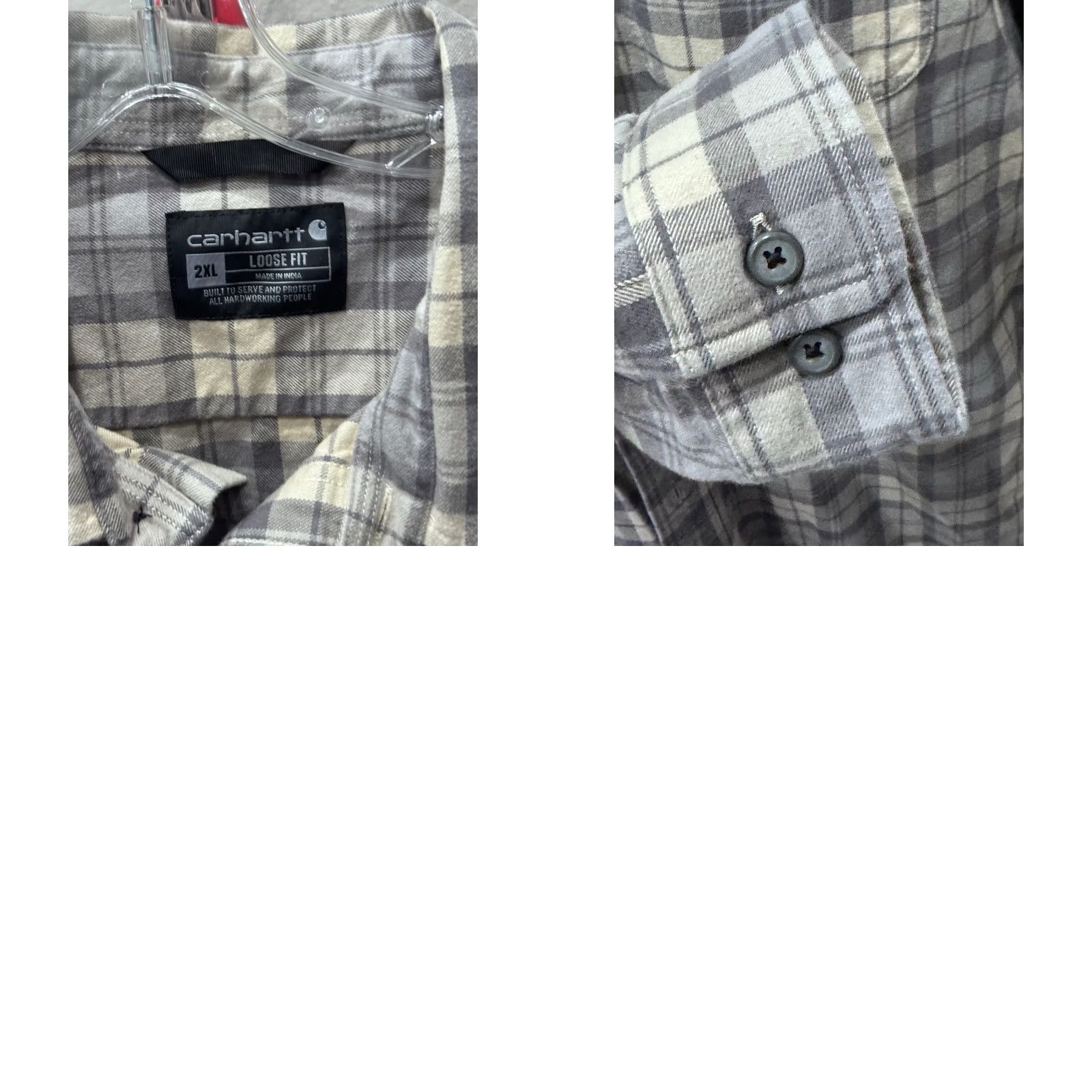 Carhartt Carhartt Shirt Thick Ctn plaid Flanel LONG SLEEVE 2XL XL Multicolor Mens XS XL 20 x 37/38 Size US XXL / EU 58 / 5 - 8 Thumbnail