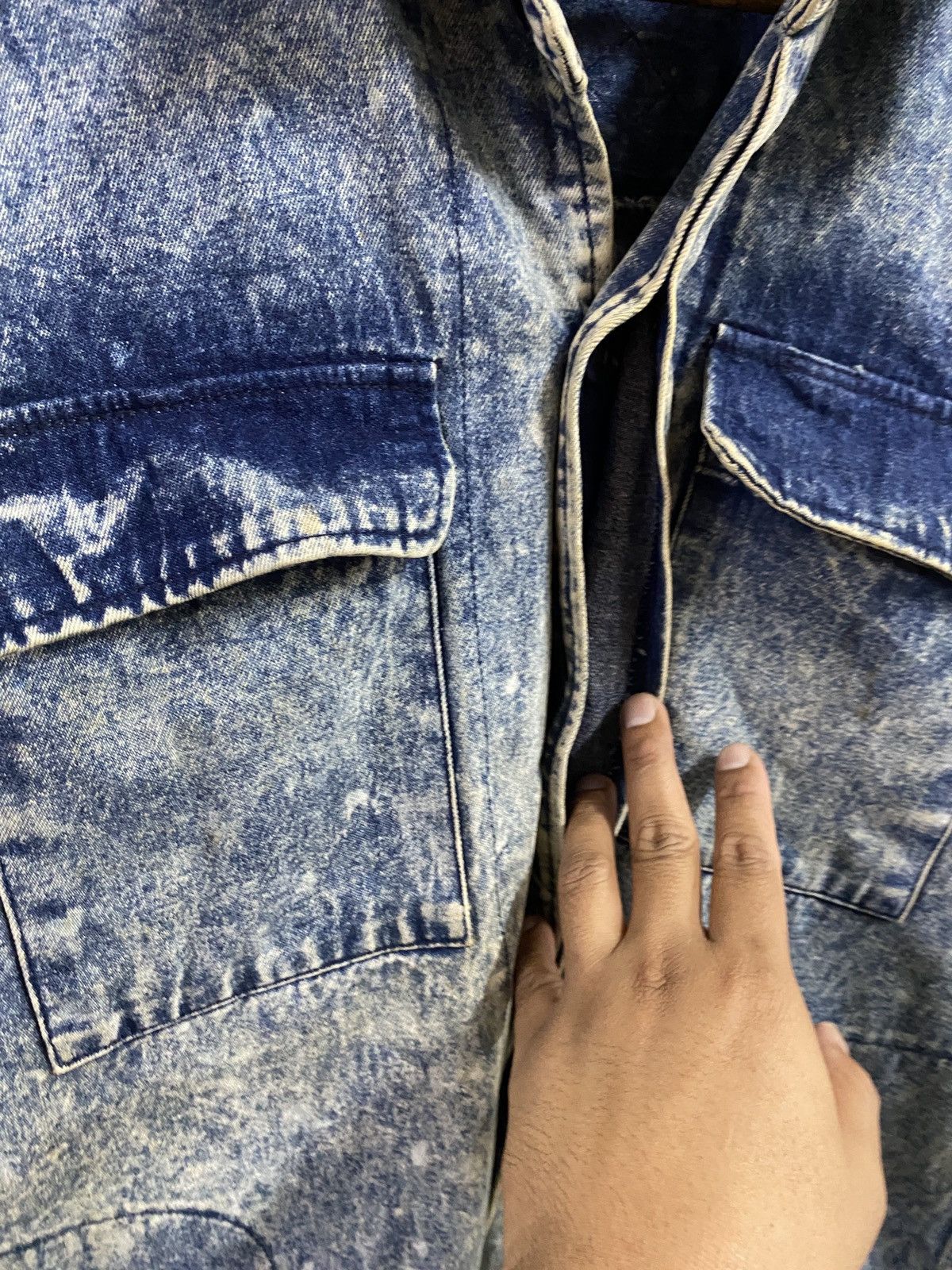 Kapital Vtg Japanese Brand Denim Acid Wash Blue Size US XL / EU 56 / 4 - 11 Thumbnail
