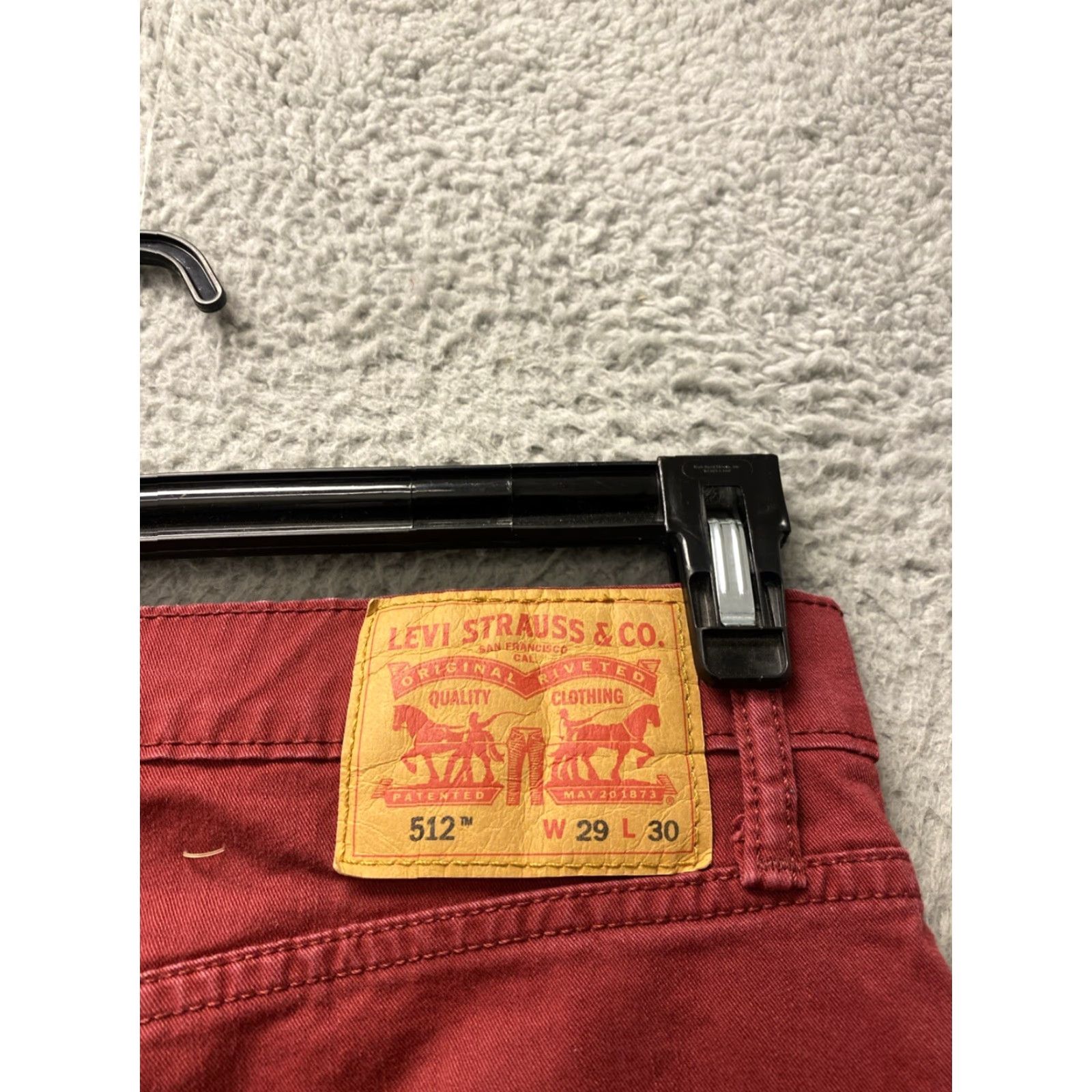 Levi's VINTAGE Levi's 512 Tapered Jeans Men’s Sz 29 Light Red Denim Slim Fit Classic Size US 29 - 7 Thumbnail