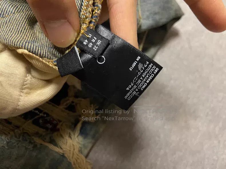 Amiri Amiri Cashew Flower Denim Pants, Size 32 Size US 32 / EU 48 - 6 Thumbnail
