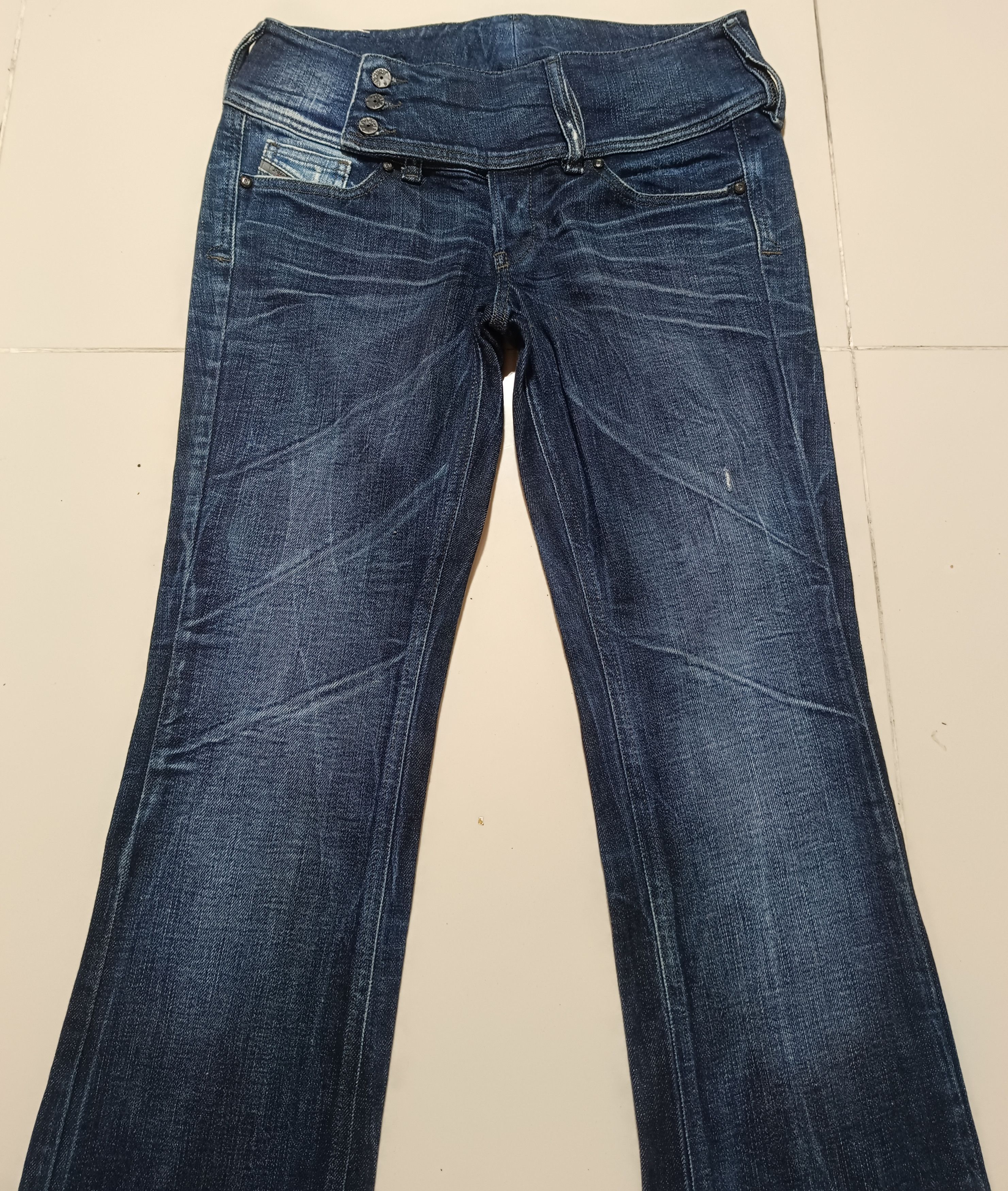 If Six Was Nine × Le Grande Bleu (L.G.B.) Vintage Flare Diesel Denim Jeans Size US 28 / EU 44 - 3 Thumbnail
