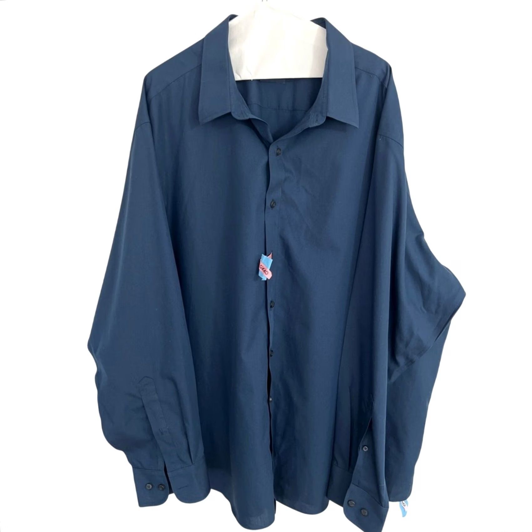 UNTUCKit UNTUCKit Button Up Men’s Size 3XL Navy Blue Wrinkle Free Regular Fit Long Sleeve Size US XXL / EU 58 / 5 - 2 Thumbnail