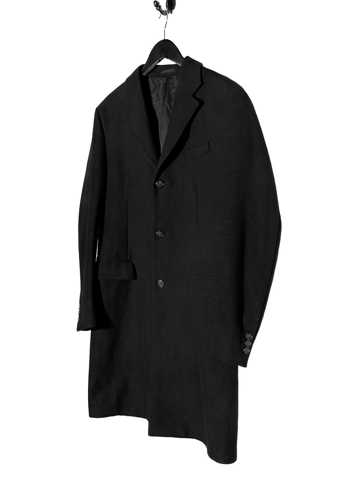 Prada Prada 2013 Black Wool Classic Coat Size US M / EU 48-50 / 2 - 2 Thumbnail