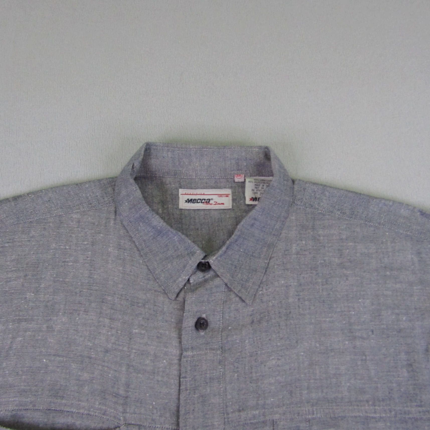 Vintage VINTAGE Mecca Shirt Mens 2XL Gray Button Up Linen Blend Camp Casual Y2K Size US XXL / EU 58 / 5 - 4 Thumbnail
