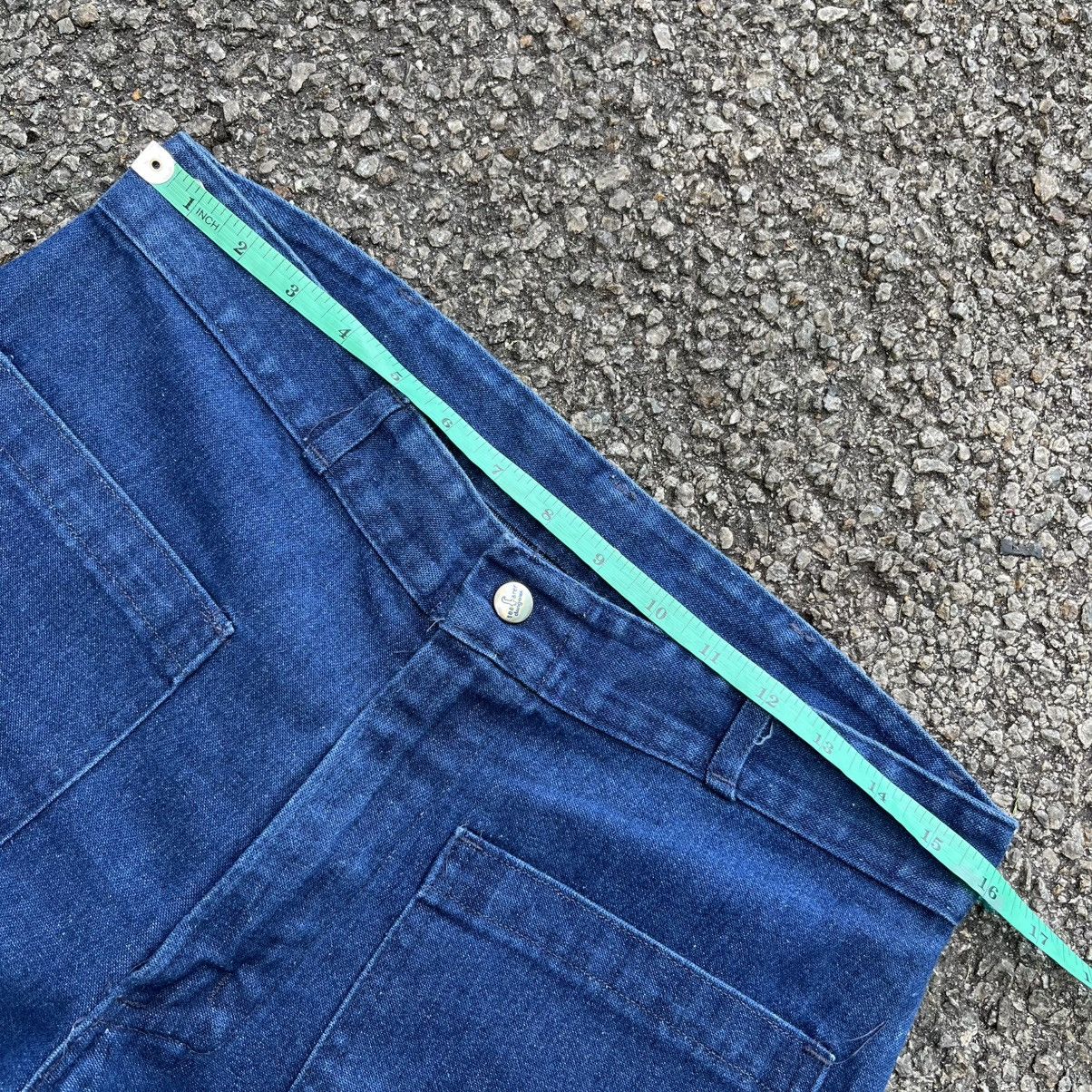 Vintage VINTAGE 70s 80s USN SEAFARER DUNGAREE FLARE DENIM JEANS Size US 31 - 4 Thumbnail