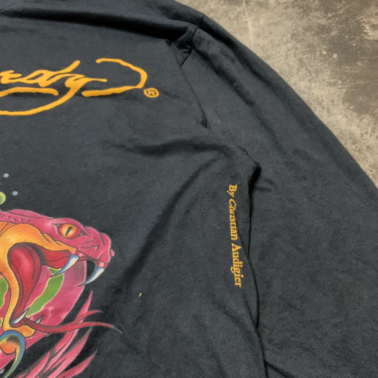 Ed Hardy Ed Hardy Black Long Sleeve Tee Shirt Size US XXL / EU 58 / 5 - 3 Thumbnail