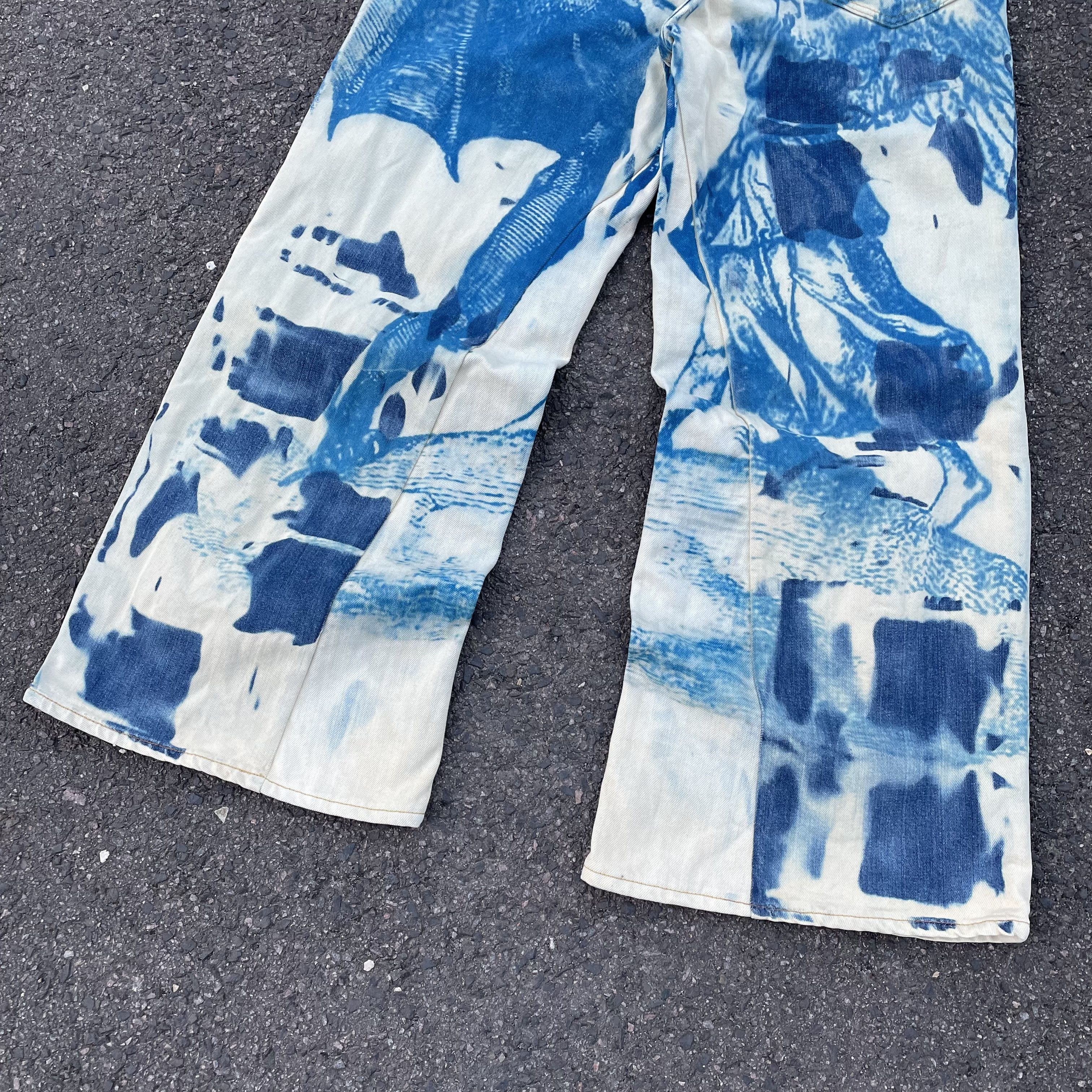 Levi's Custom baggy Levi's Jeans japanese style art Y2K Grunge Alt Size US 30 / EU 46 - 4 Thumbnail