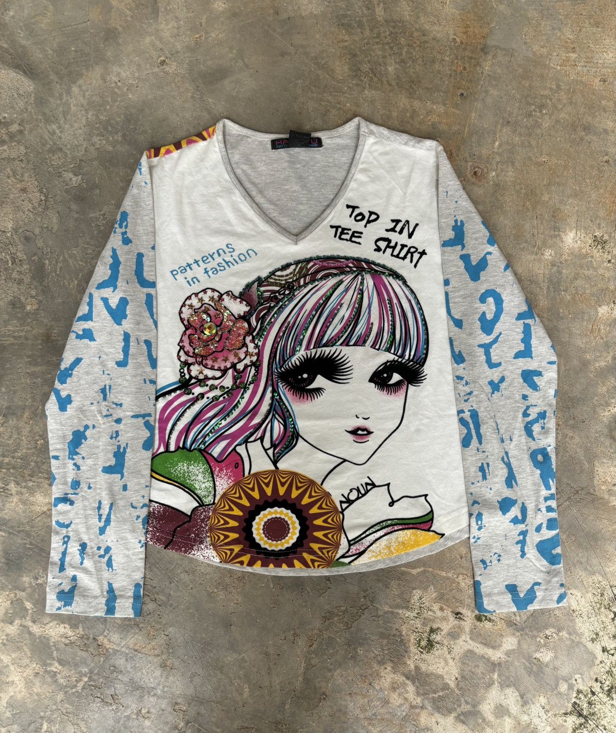 Hysteric Glamour × Japanese Brand Y2k Opium Kashitu Art Top in tee Longsleeve Size M / US 6-8 / IT 42-44 - 1 Thumbnail
