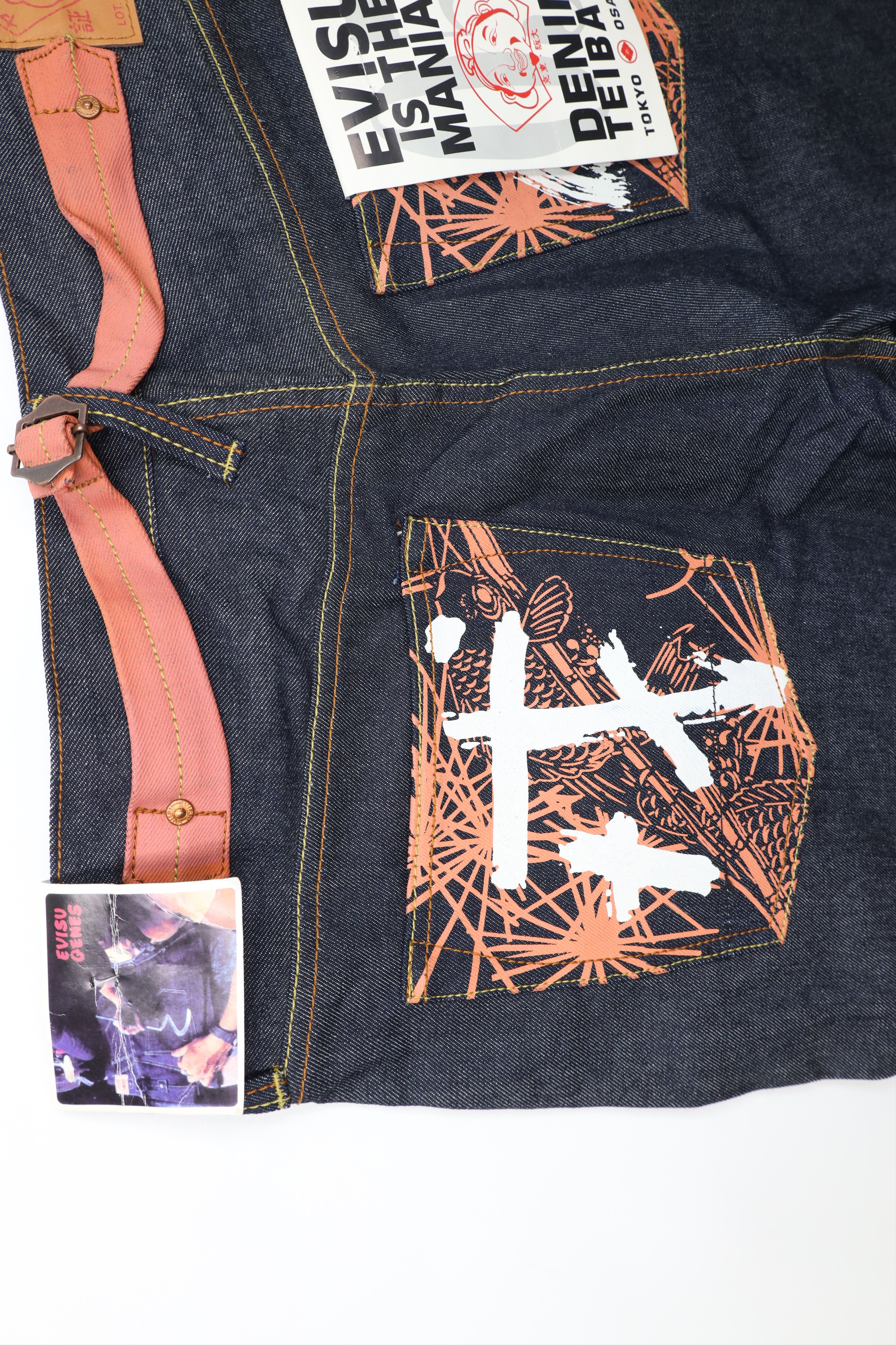 Evisu Deadstock Vintage 90s Evisu Jeans Buckle Back Wide Leg Jeans Size US 36 / EU 52 - 14 Thumbnail