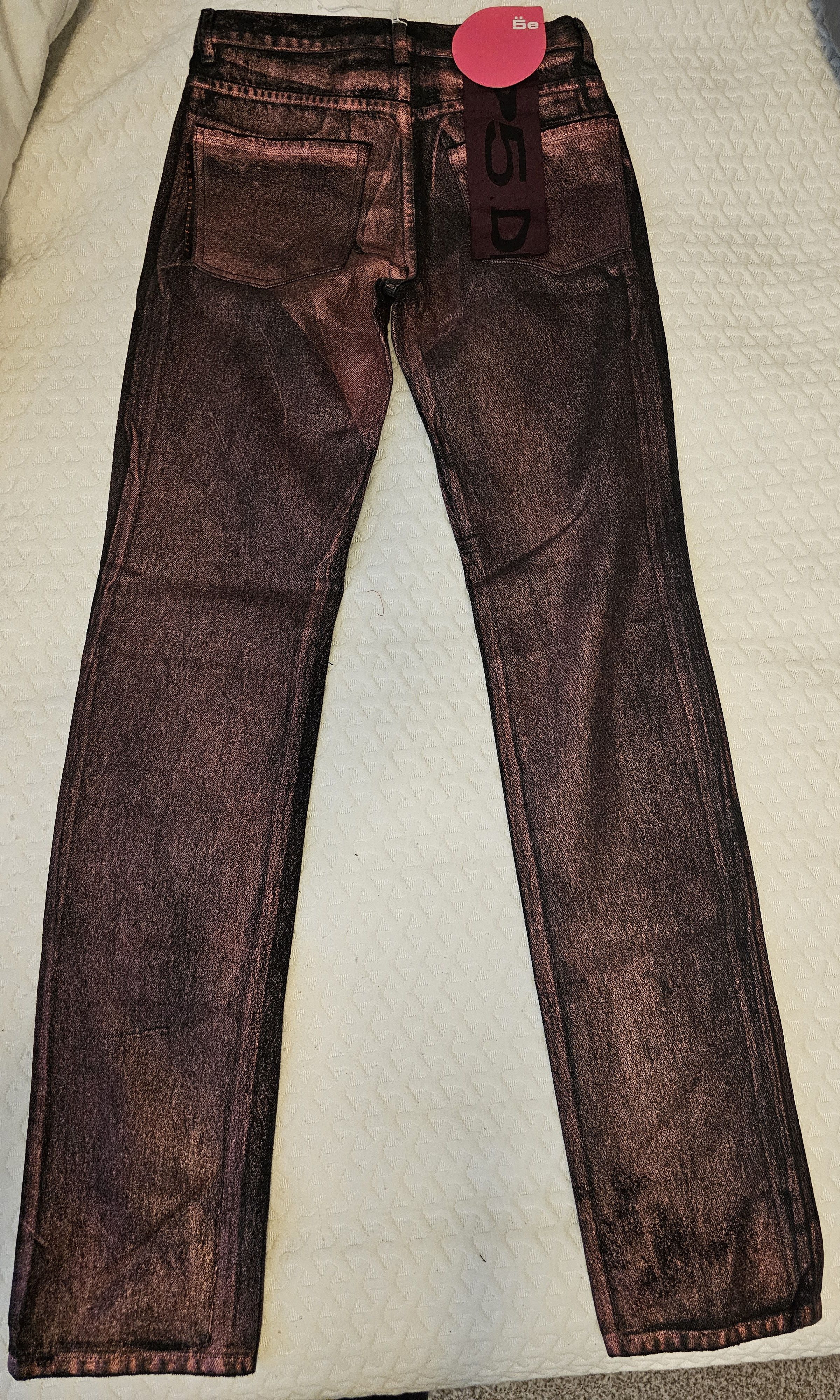 Sp5der Sp5der Metallic black/pink jean Size 28" / US 6 / IT 42 - 7 Thumbnail