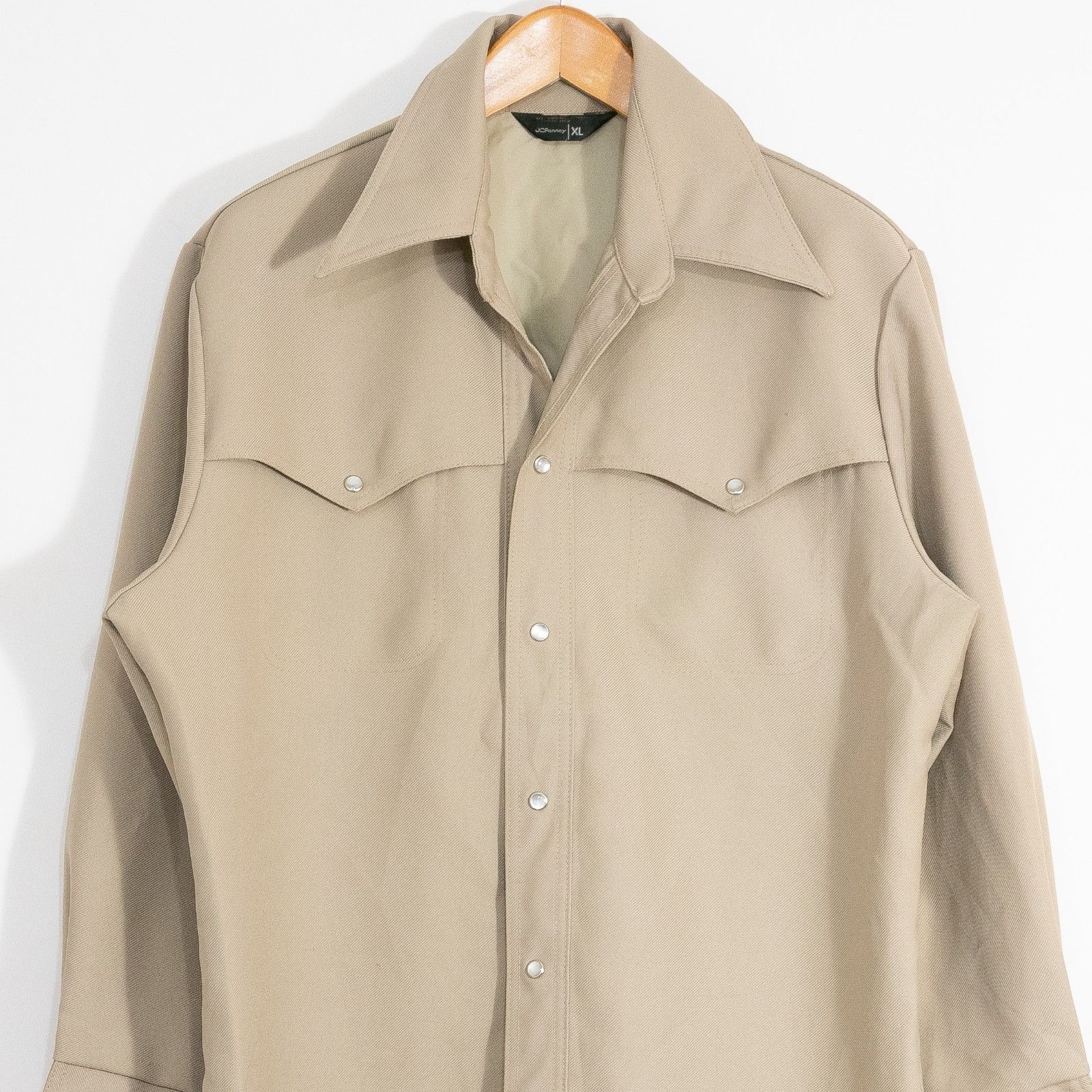 JCPenney Vintage JC Penney Plyester Western Pearl Snap Shirt Mens XL Size US XL / EU 56 / 4 - 3 Thumbnail