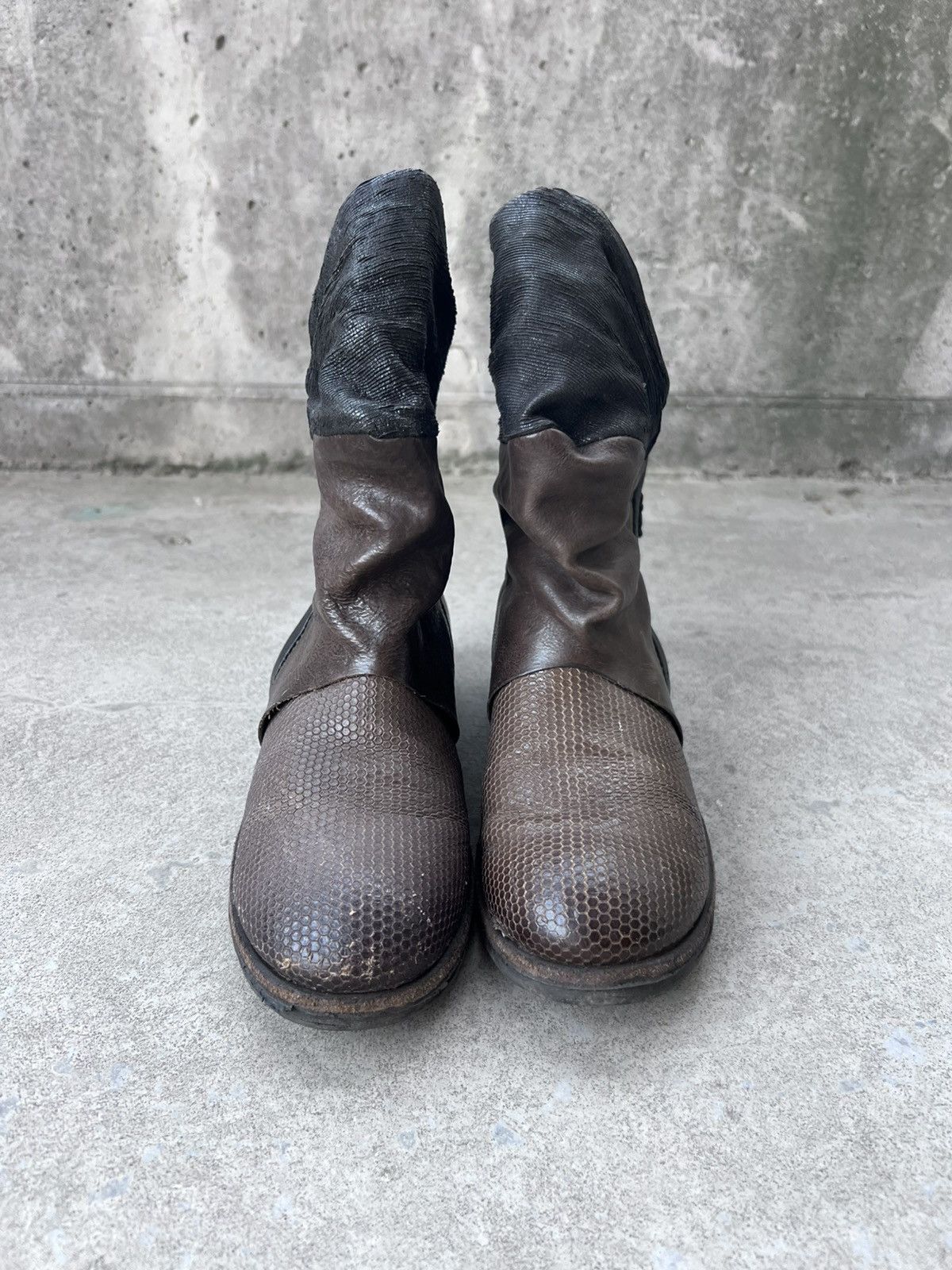 A.S.98 A.S.98 Ankle Avant Garde Leather Zip Boots Size US 7 / IT 37 - 2 Thumbnail
