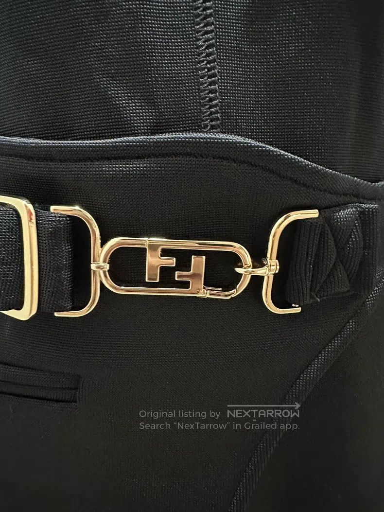 Fendi Fendi Saddle Bag Gold Buckle Dress Size XS / US 0-2 / IT 36-38 - 4 Thumbnail