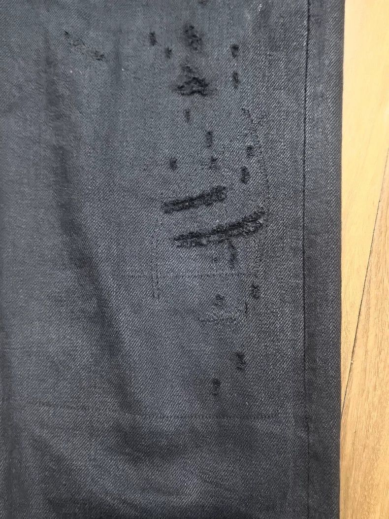 Visvim VISVIM ICT CMYK 16D27 BLACK DMGD 27 Ruined wash jeans-2506 Size US 32 / EU 48 - 6 Thumbnail
