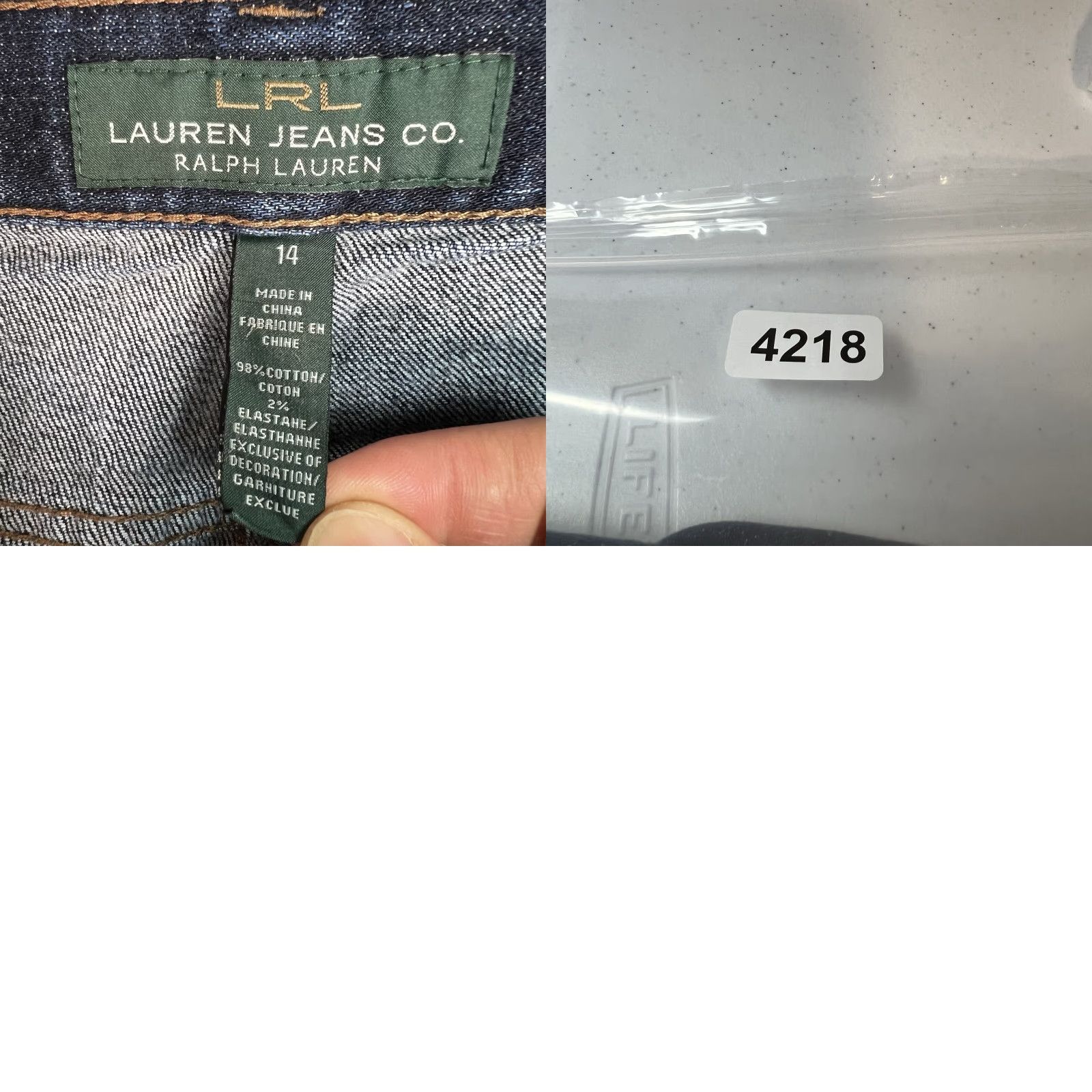 Vintage VINTAGE Pilcro and the Letterpress High rise Denim Leggings Womens 29 X 27 NWT Size 29" - 8 Thumbnail