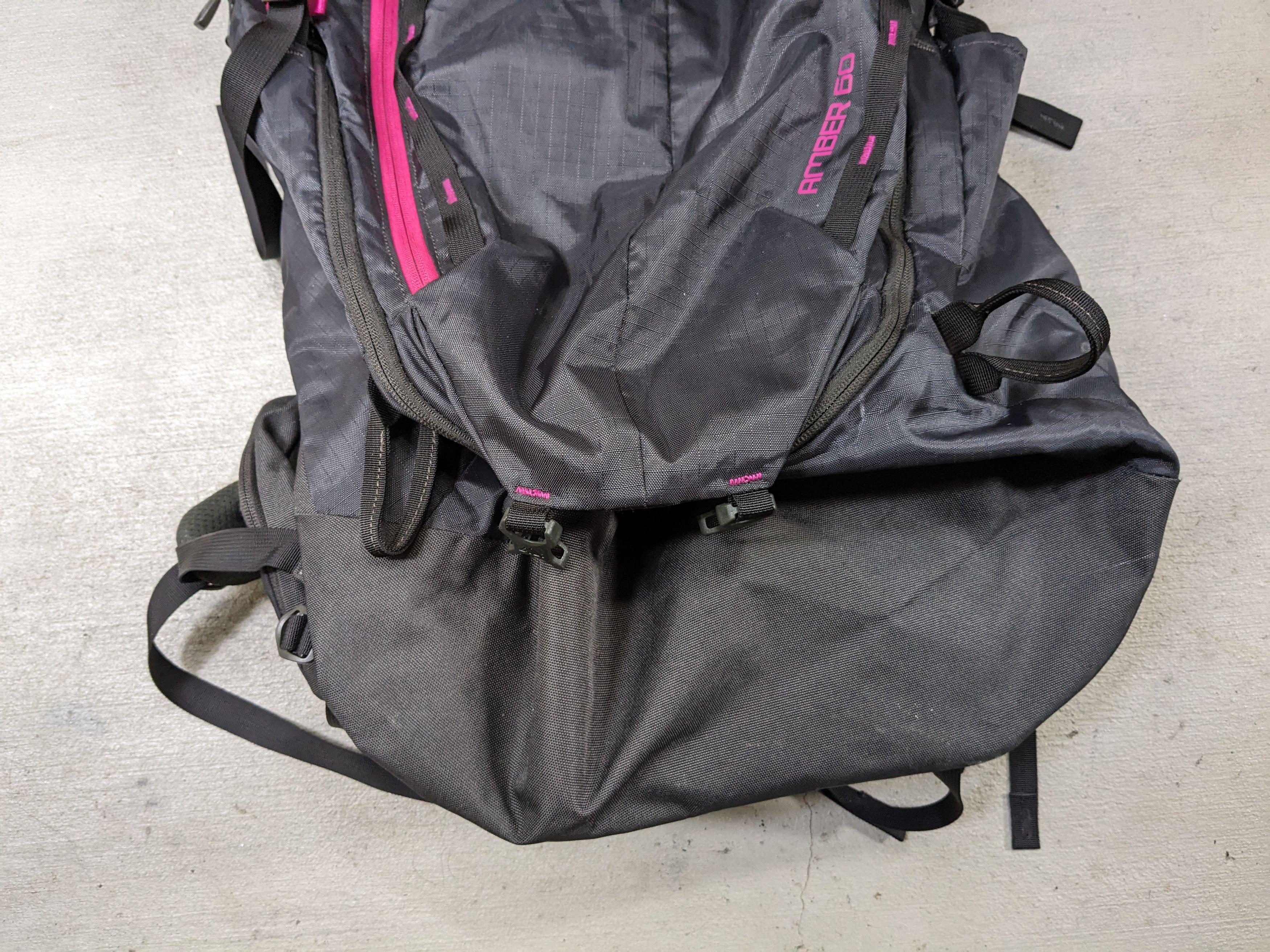 Gregory Gregory Amber 60L Hiking Backpack Gray Pink Zip Size ONE SIZE - 2 Thumbnail
