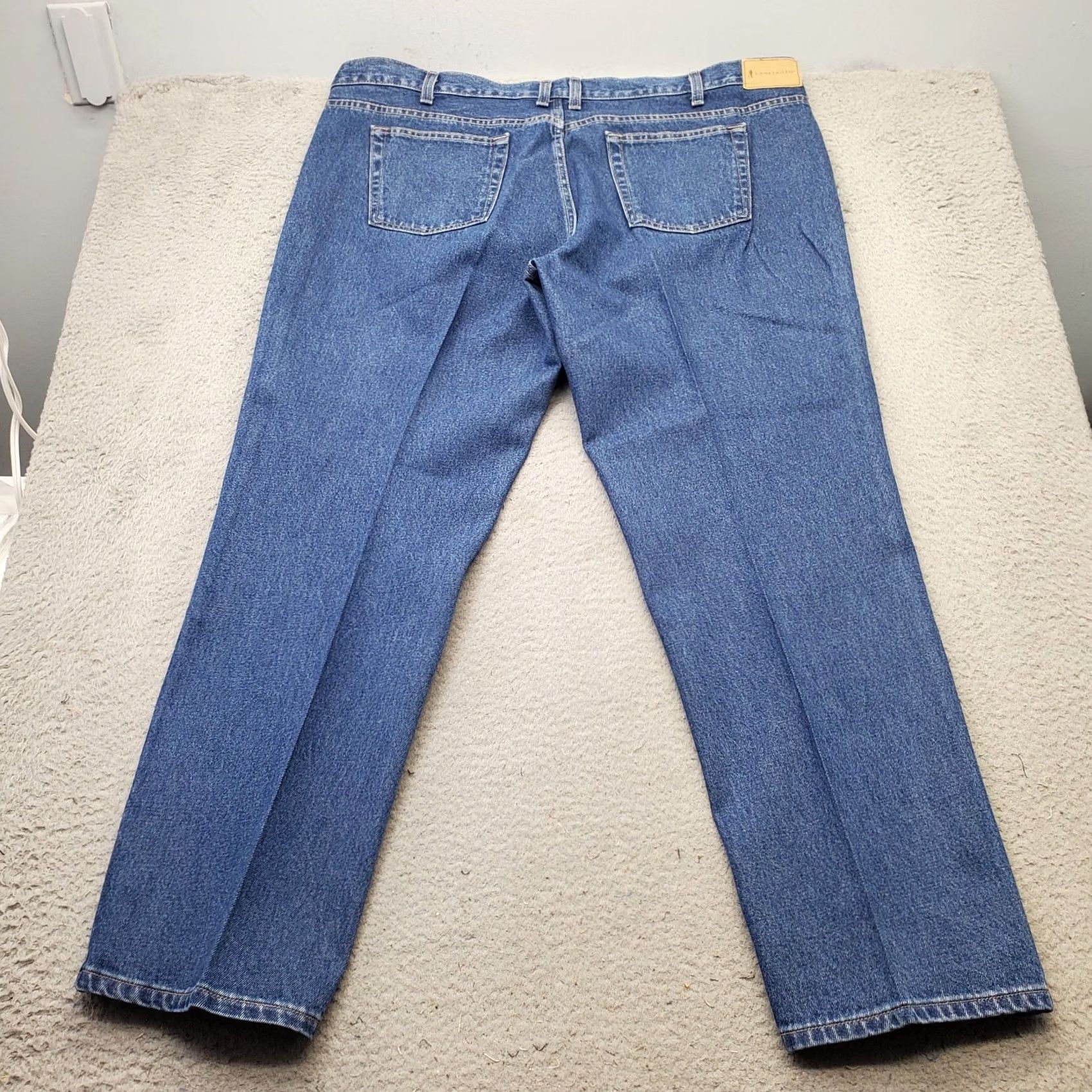 Denime Lanesboro Jeans Mens 44x30 Blue Denim Mid Rise Stretch Straight Shirt? Size US 44 / EU 60 - 2 Thumbnail