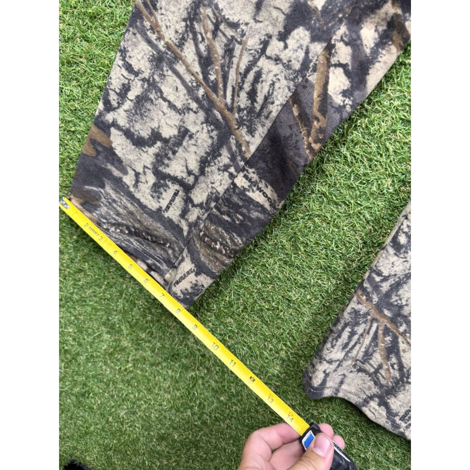 Jerzees VINTAGE Jerzees Outdoors Mossy Oak Break Up Sweatpants Mens M Camouflage Green Cotton Polyester Pockets Adjustable Waist Grunge USA Size US 31 - 5 Thumbnail