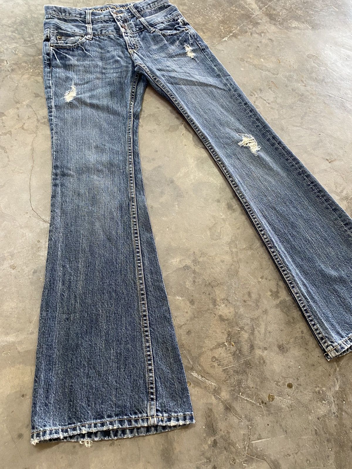 Hysteric Glamour × Japanese Brand × Le Grande Bleu (L.G.B.) Flare Jeans Japanese Oririn Jeans Distressed Boot Cut Size 26" / US 2 / IT 38 - 1 Thumbnail