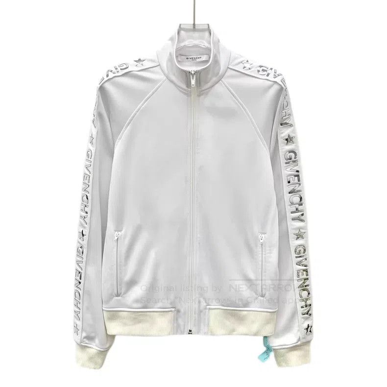 Givenchy Givenchy White Side Logo Letter Metal Logo Stand Collar Zi Size XS / US 0-2 / IT 36-38 - 1 Thumbnail