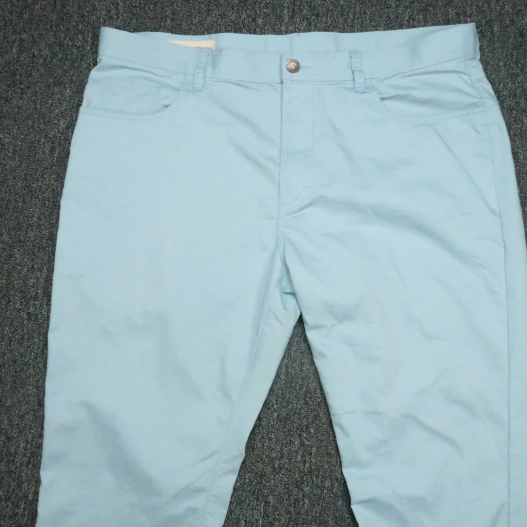 Vintage Onward Reserve Pants Men 40x32 Blue Chino Trousers Stretch Flat Front 5-Pocket Regular Inseam 32 Size US 40 / EU 56 - 2 Thumbnail