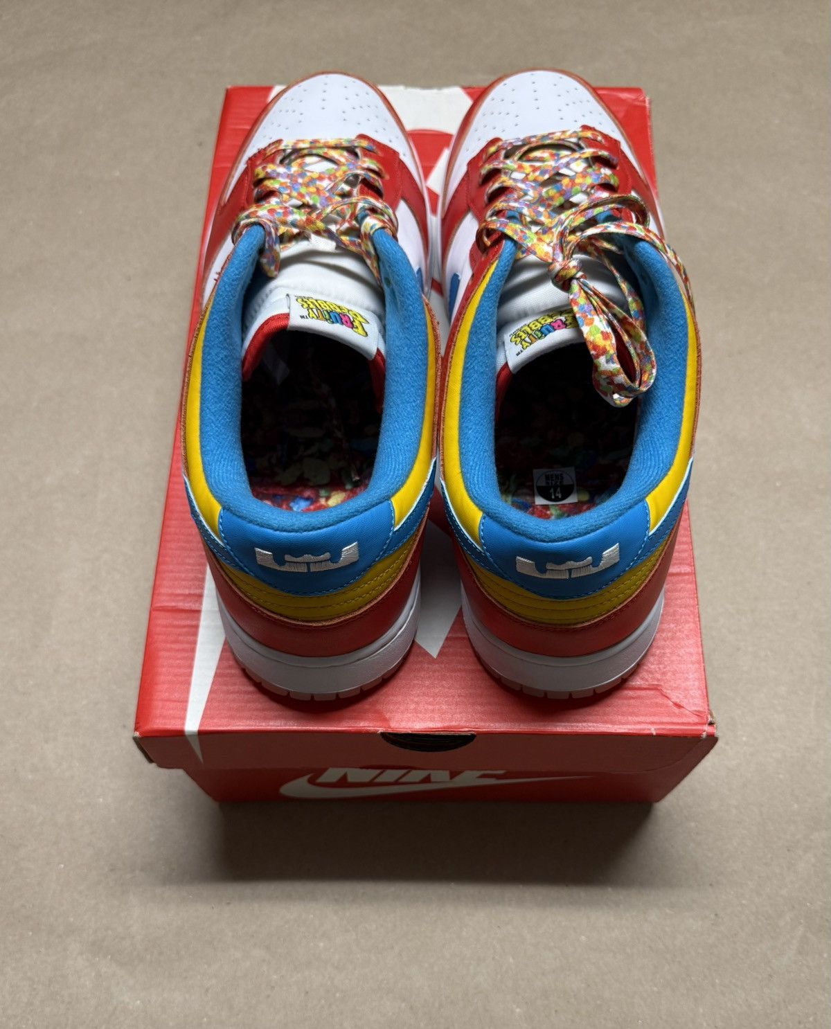 Nike Nike Dunk Low LeBron James Fruitty Pebbles Men’s size 14 NEW Size US 14 / EU 47 - 4 Thumbnail