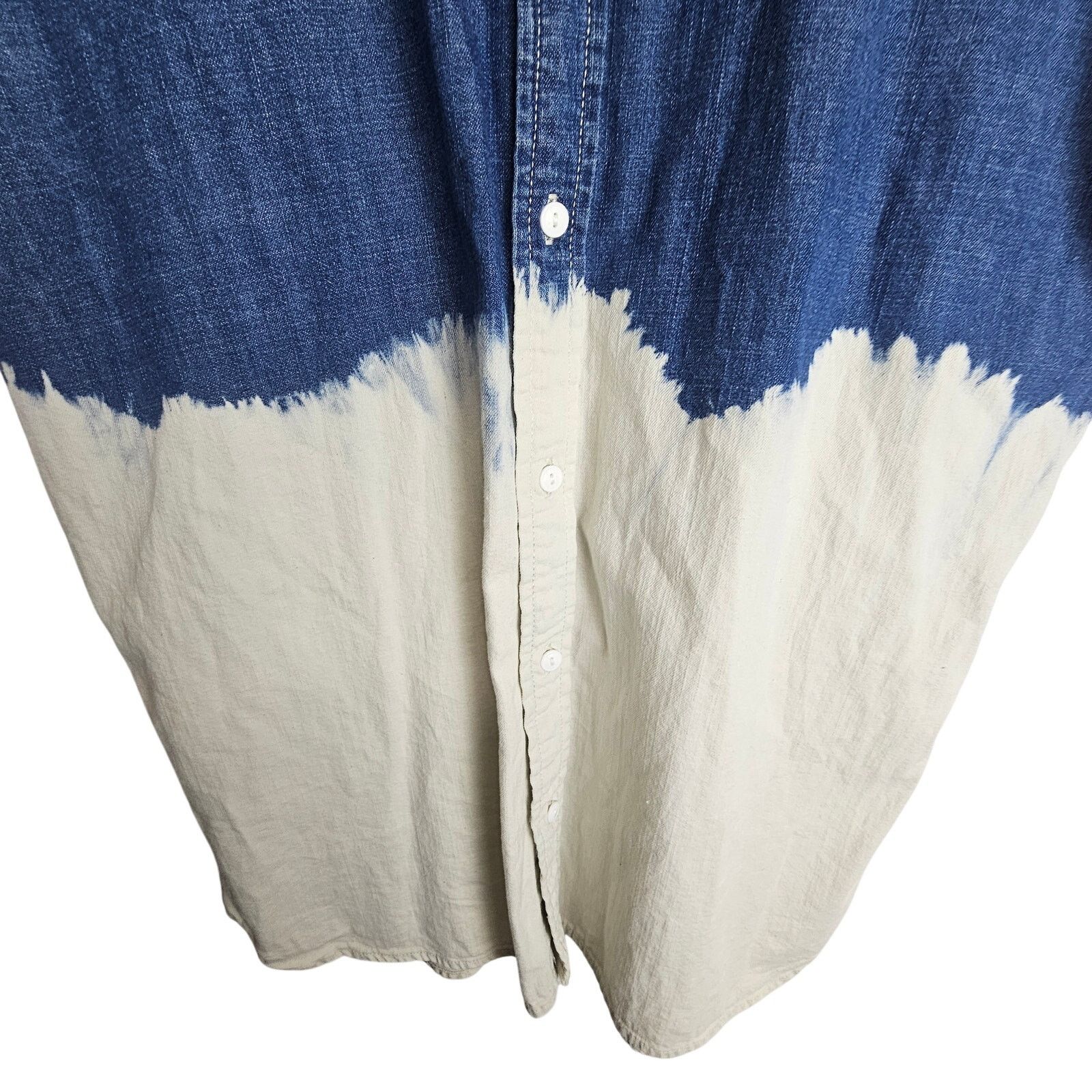 Levi's Levis Mens Denim Shirt Tie Die Size M Western Button Front Size US M / EU 48-50 / 2 - 3 Thumbnail