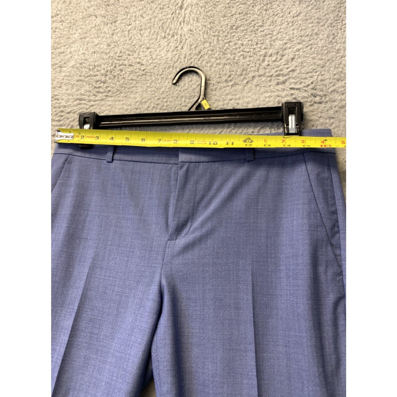 Banana Republic VINTAGE Banana Republic Dress Pants Women’s Size 6 Blue Wool Skinny High Rise Casual Elegant Size 28" / US 6 / IT 42 - 3 Thumbnail