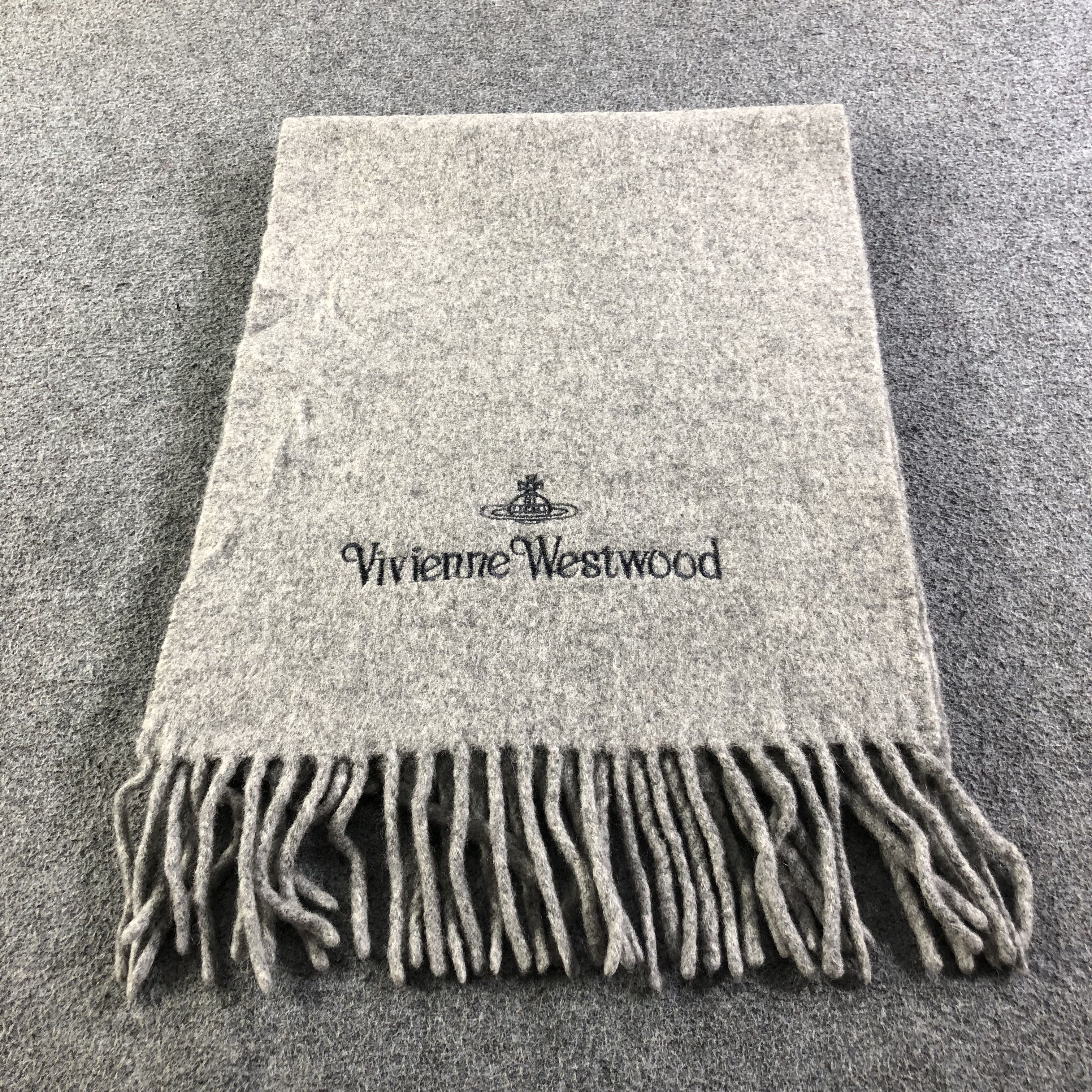 Vivienne Westwood Vivienne Westwood Plain Wool Scarf Muffler V1839 Size ONE SIZE - 2 Thumbnail