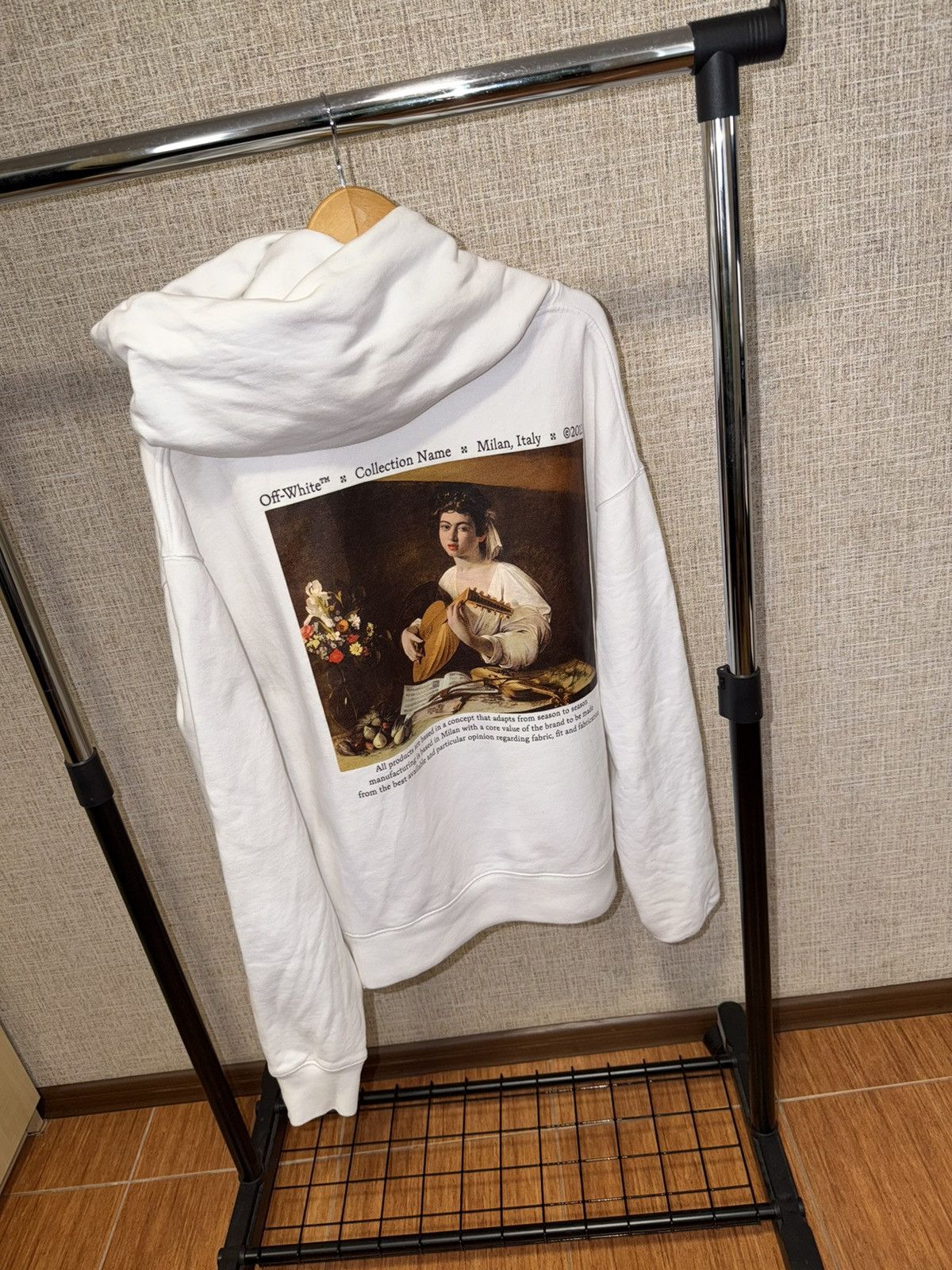 Off-White OFF WHITE CARAVAGGIO PAINTING WHITE HOODIE Size US L / EU 52-54 / 3 - 1 Thumbnail