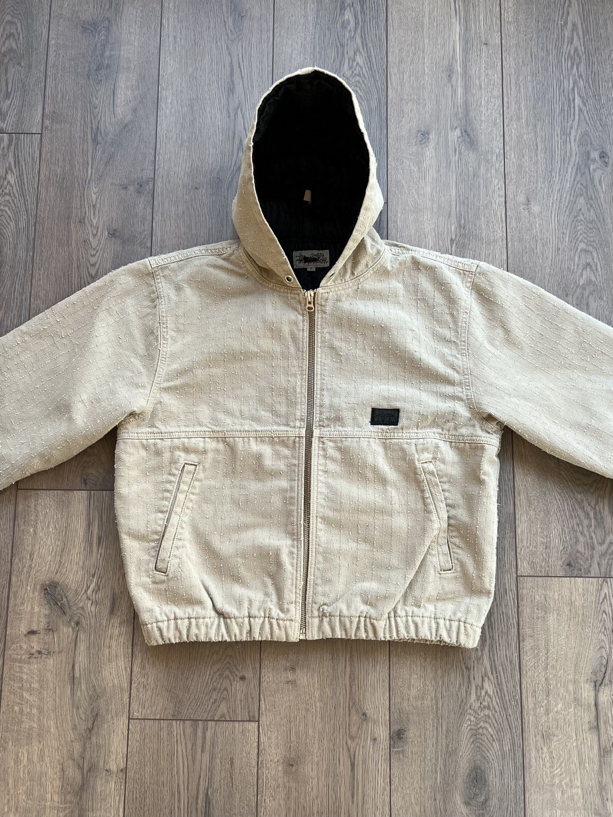 Stussy SAMPLE Stussy Canvas Needlepunch Work Jacket “Khaki” Medium Size US M / EU 48-50 / 2 - 2 Thumbnail