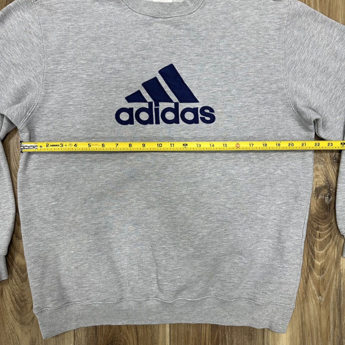 Adidas Vintage Y2K Adidas Large Logo Crewneck Sweatshirt, Grey, M Size US M / EU 48-50 / 2 - 7 Thumbnail