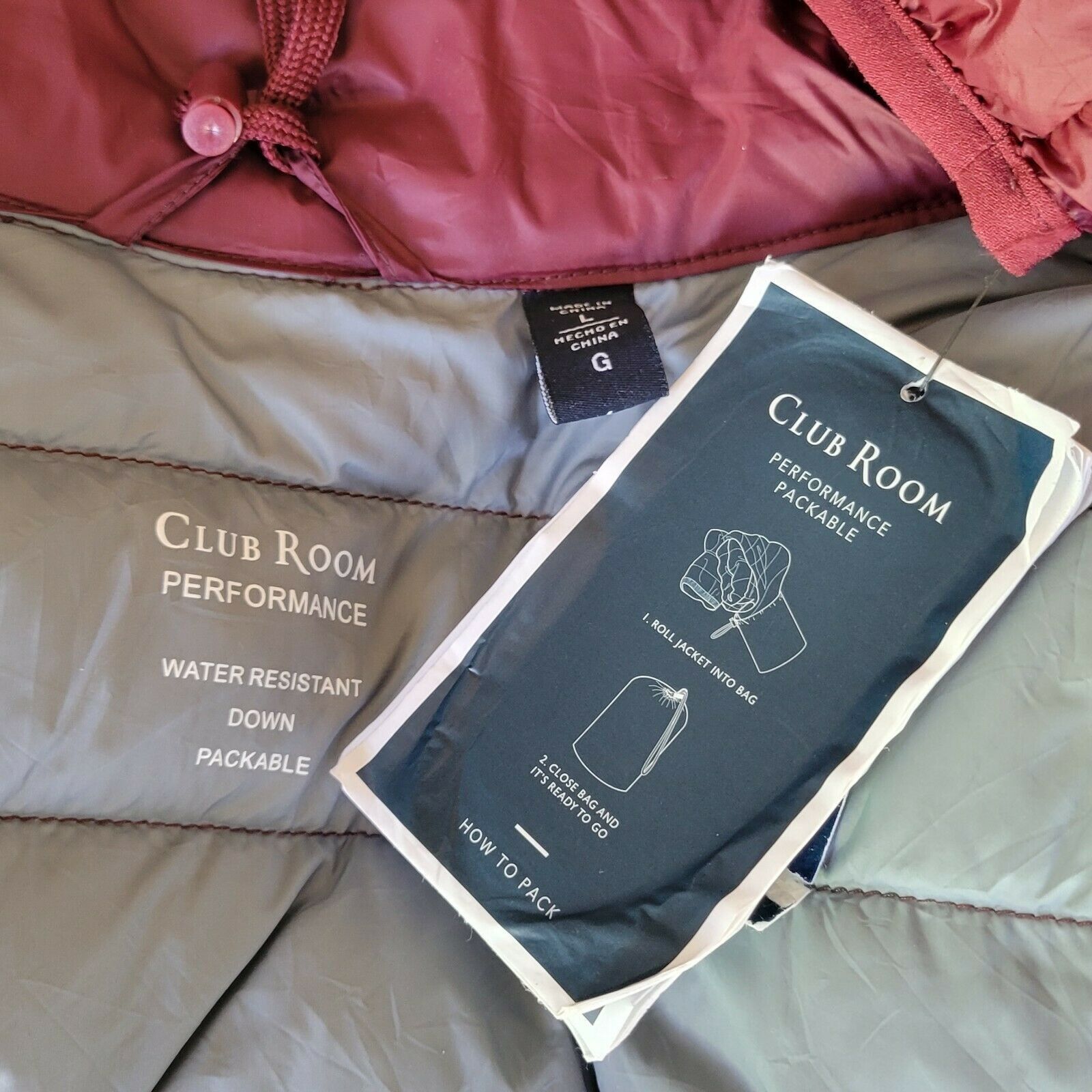 Club Room Men's Club Room Water Resistant Jacket. Size L Size US L / EU 52-54 / 3 - 14 Thumbnail