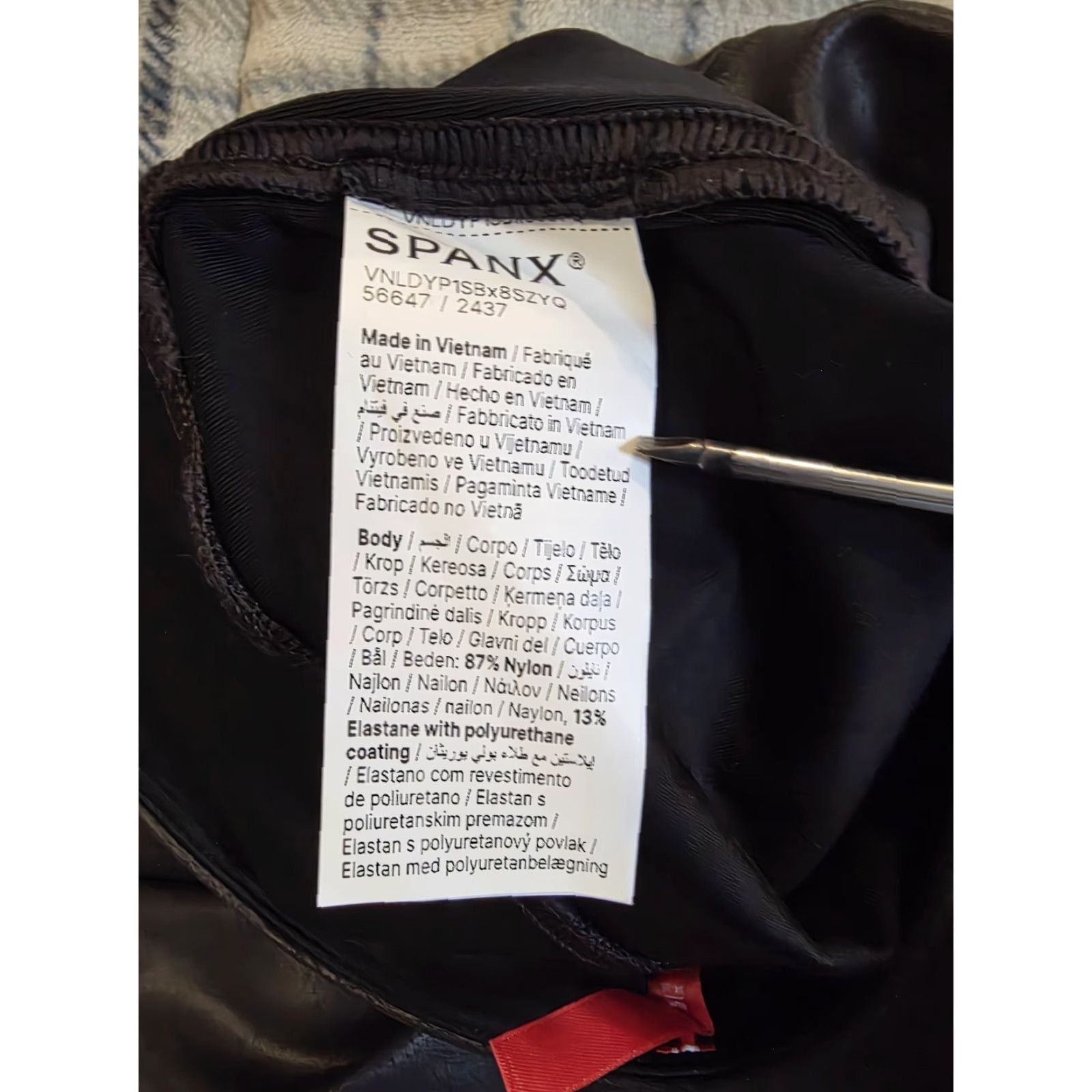 Spanx Spanx Womens Size S Ankle Leggings Faux Leather High Waist Black NEW NWT Size 28" / US 6 / IT 42 - 6 Thumbnail