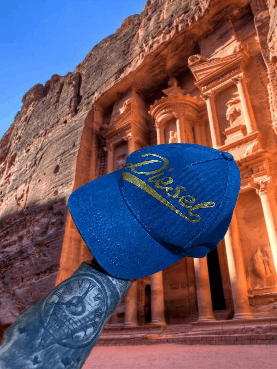 Diesel Hats Vintage Diesel Y2K blue Streetwear Cap big logo Size ONE SIZE - 1 Thumbnail
