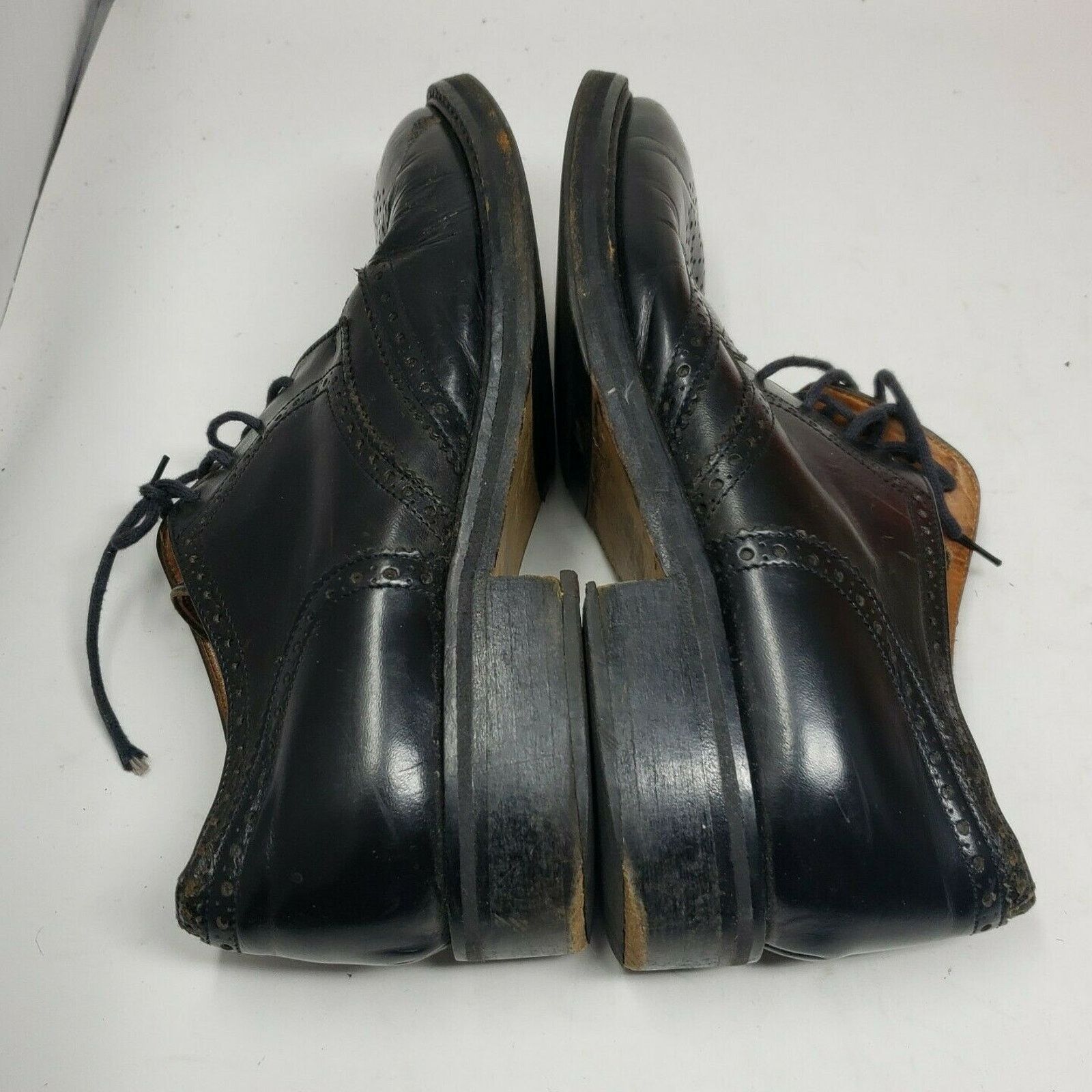 Dries Van Noten Dries Van Noten Wingtip Cap Toe Black Leather Shoes Sz 40 Size US 7 / EU 40 - 3 Thumbnail
