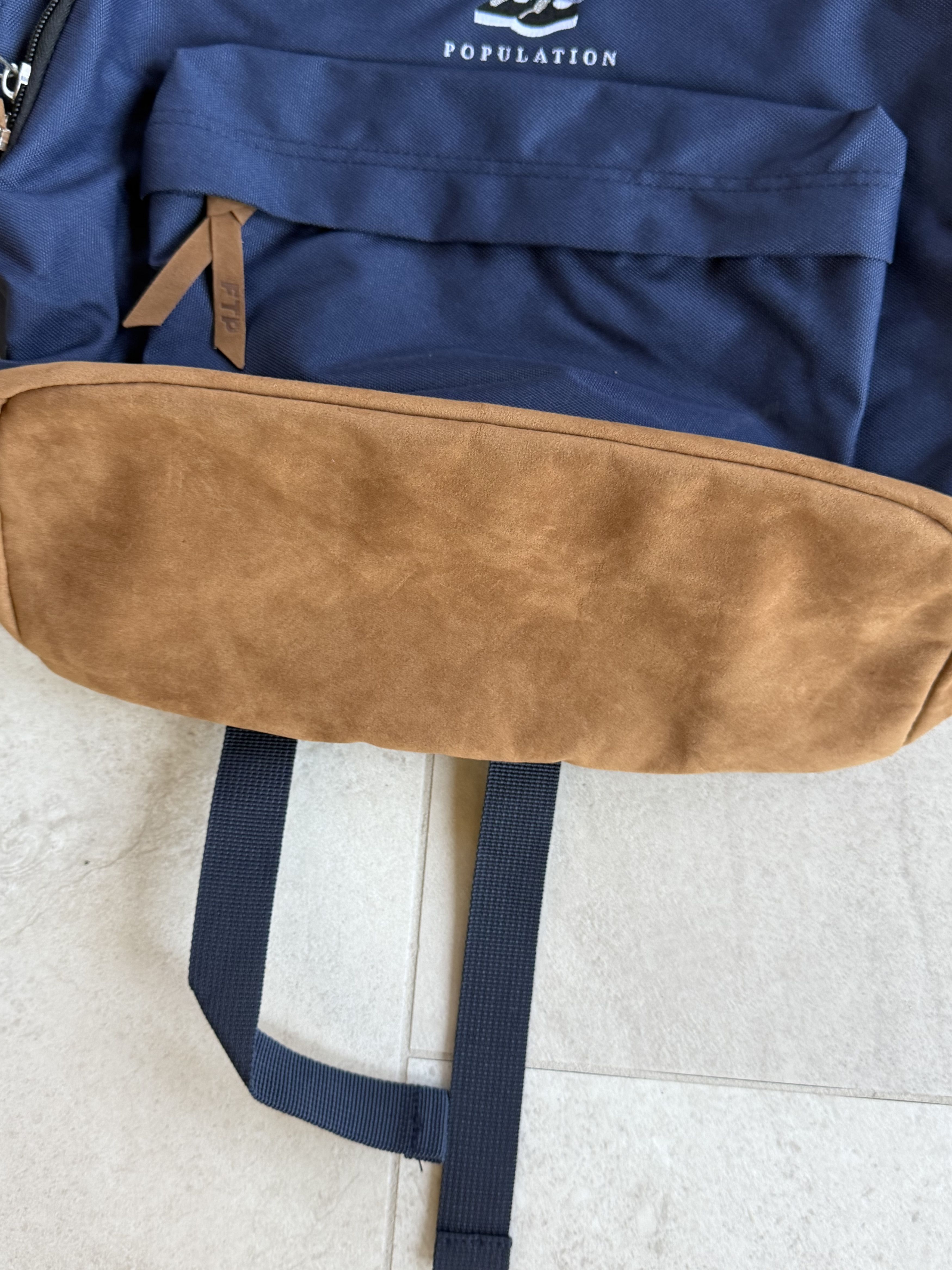 Fuck The Population FTP Bear Backpack in Navy Size ONE SIZE - 3 Thumbnail