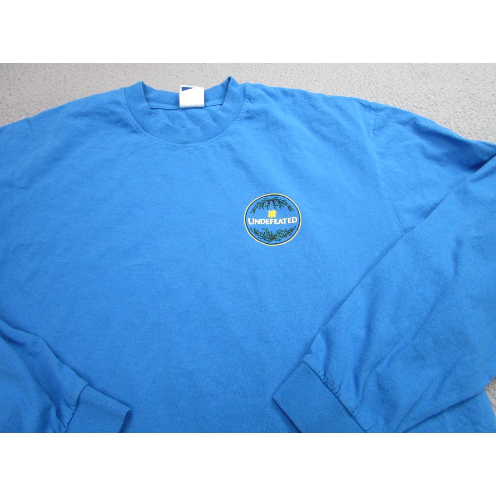 Undefeated Undefeated Long Sleeve Shirt Mens XL Blue Graphic Print Made in USA Streetwear Size US XL / EU 56 / 4 - 3 Thumbnail