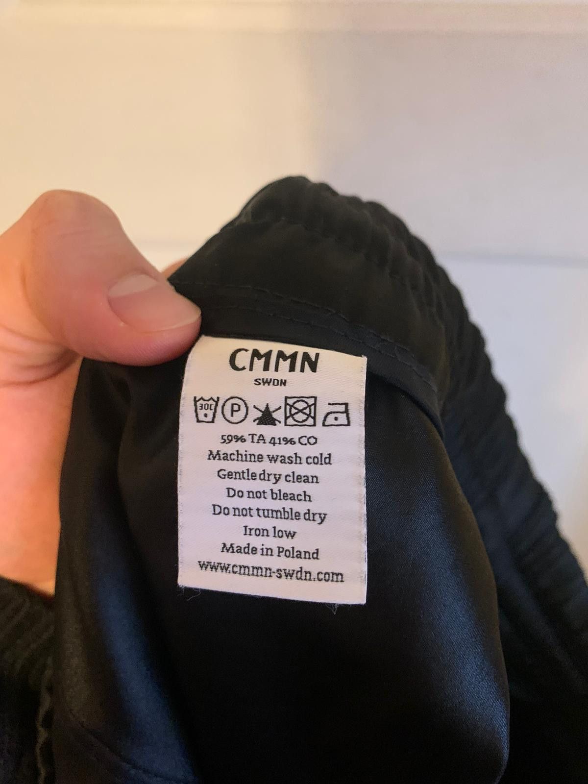 CMMN SWDN CMMN SWDN – Black Satin Track Pants Size US 34 / EU 50 - 6 Thumbnail